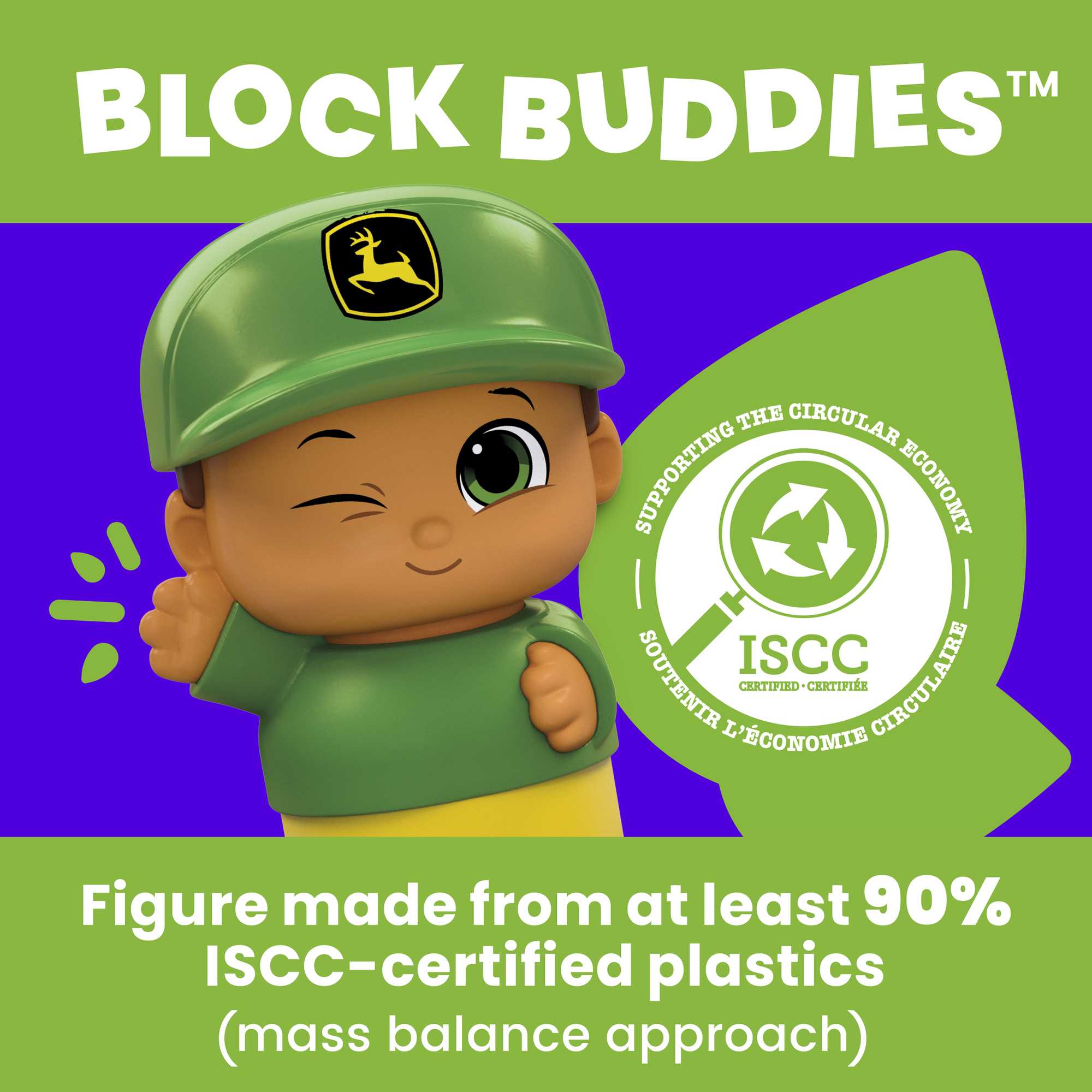 MEGA BLOKS Fisher-Price Building Toy Blocks John Deere Dump Truck (25 Pieces) For Toddler