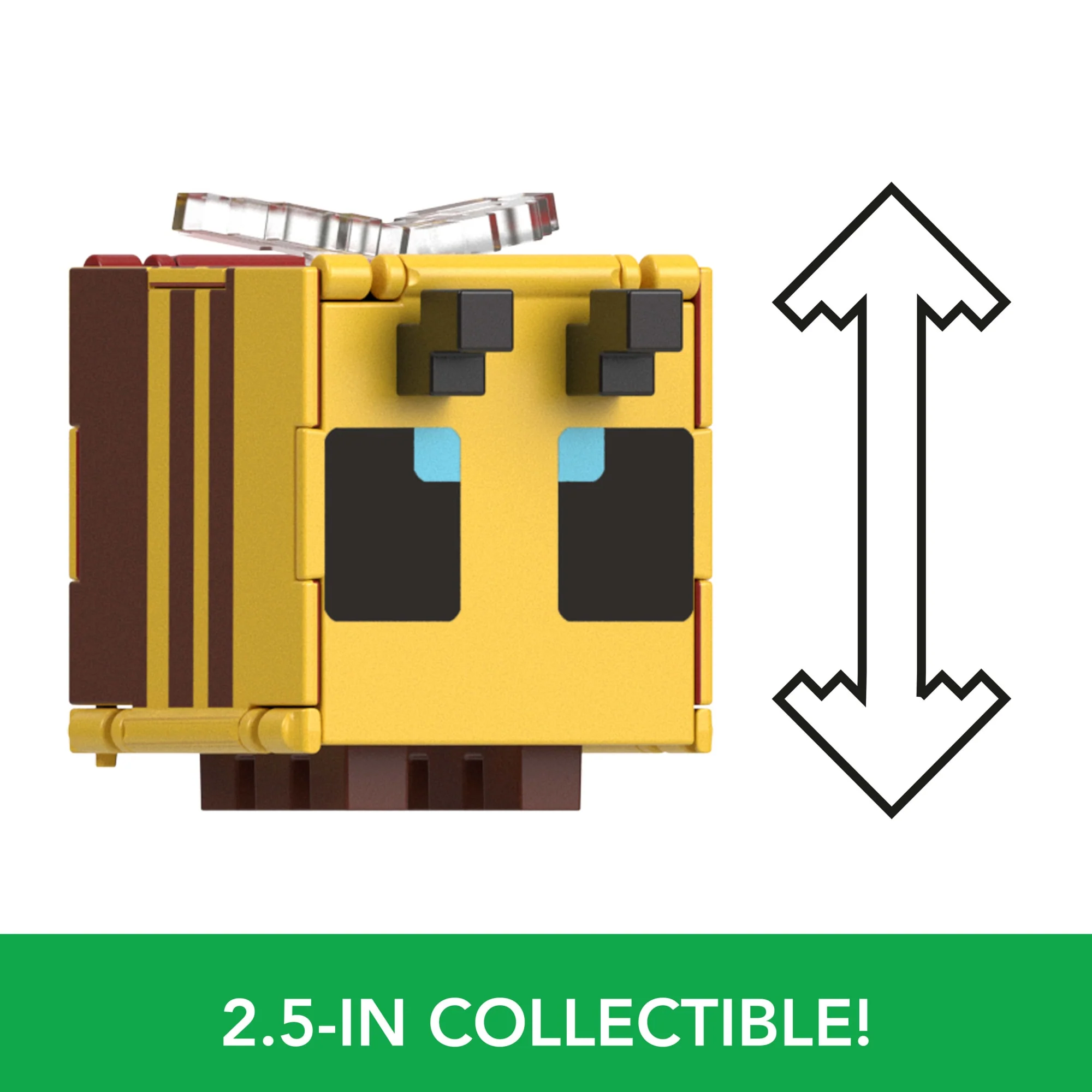 Minecraft Flippin�� Figs Figures Collection, 2-In-1 Fidget Play, 3.75-in Scale & Pixelated Design (Characters May Vary)