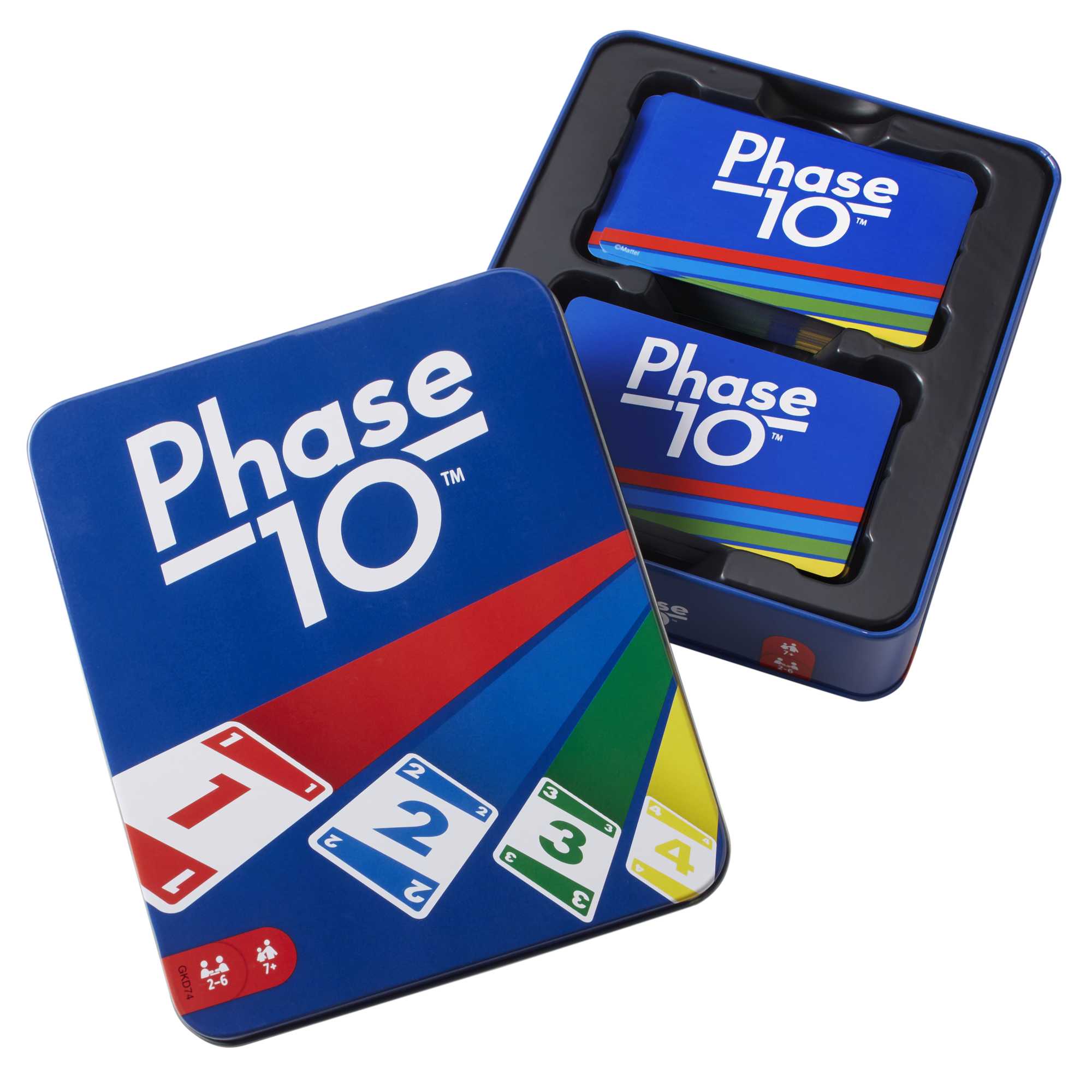 Phase 10 Card Game For Families, Adults And Kids, Rummy-Style Play in A Storage Tin