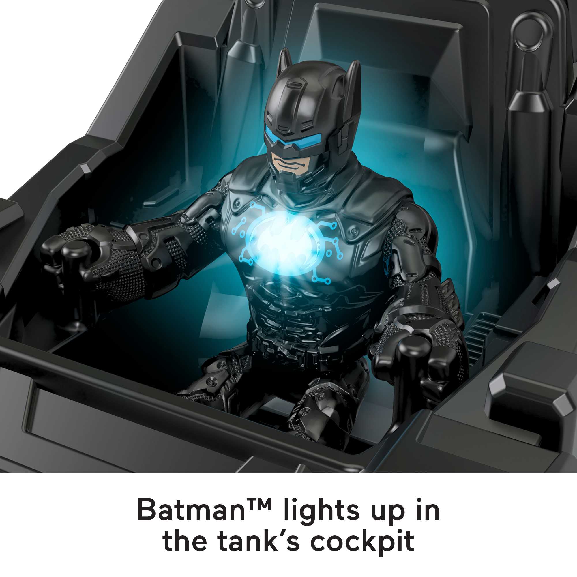 Imaginext DC Super Friends Batman Toy Bat-Tech Tank With Lights And Poseable Figure, Preschool Toys
