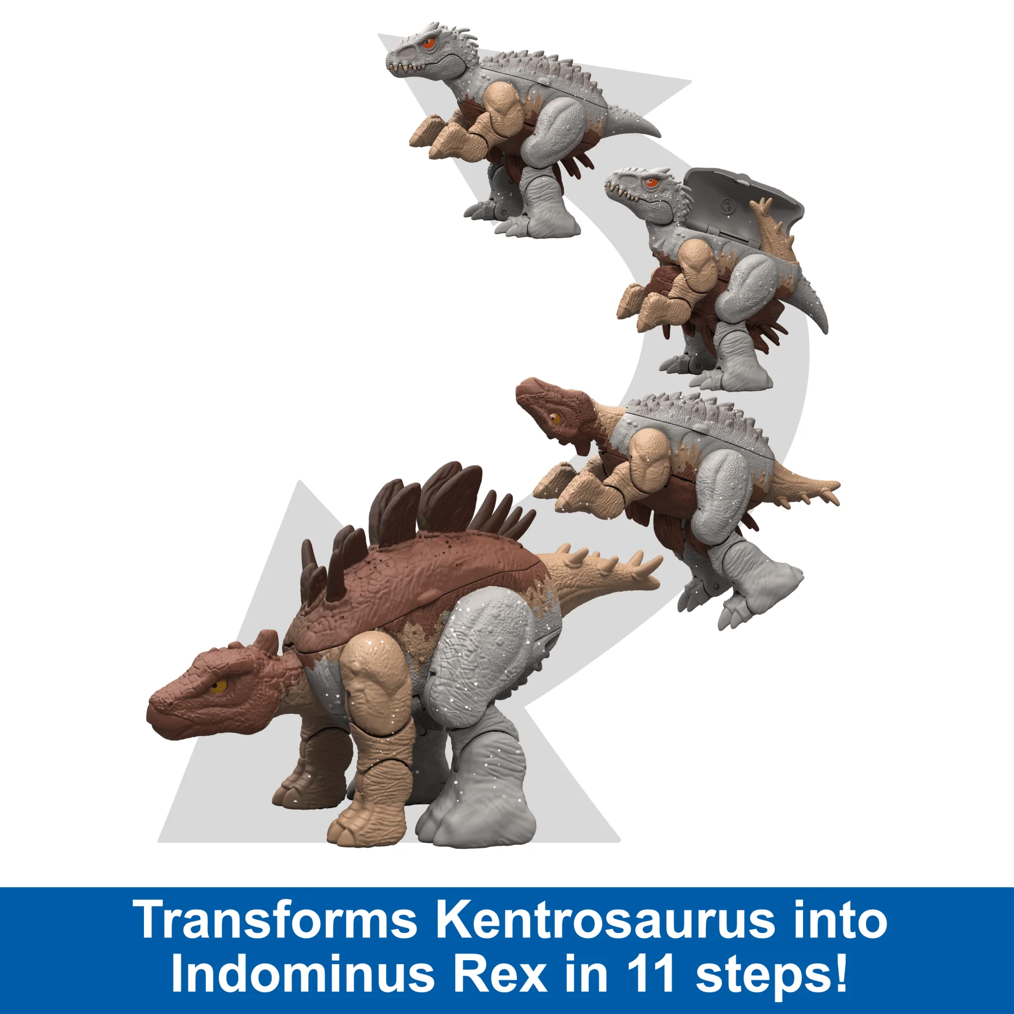 Jurassic World Kentrosaurus To indominus Rex Dinosaur Transforming Toy, Double Danger
