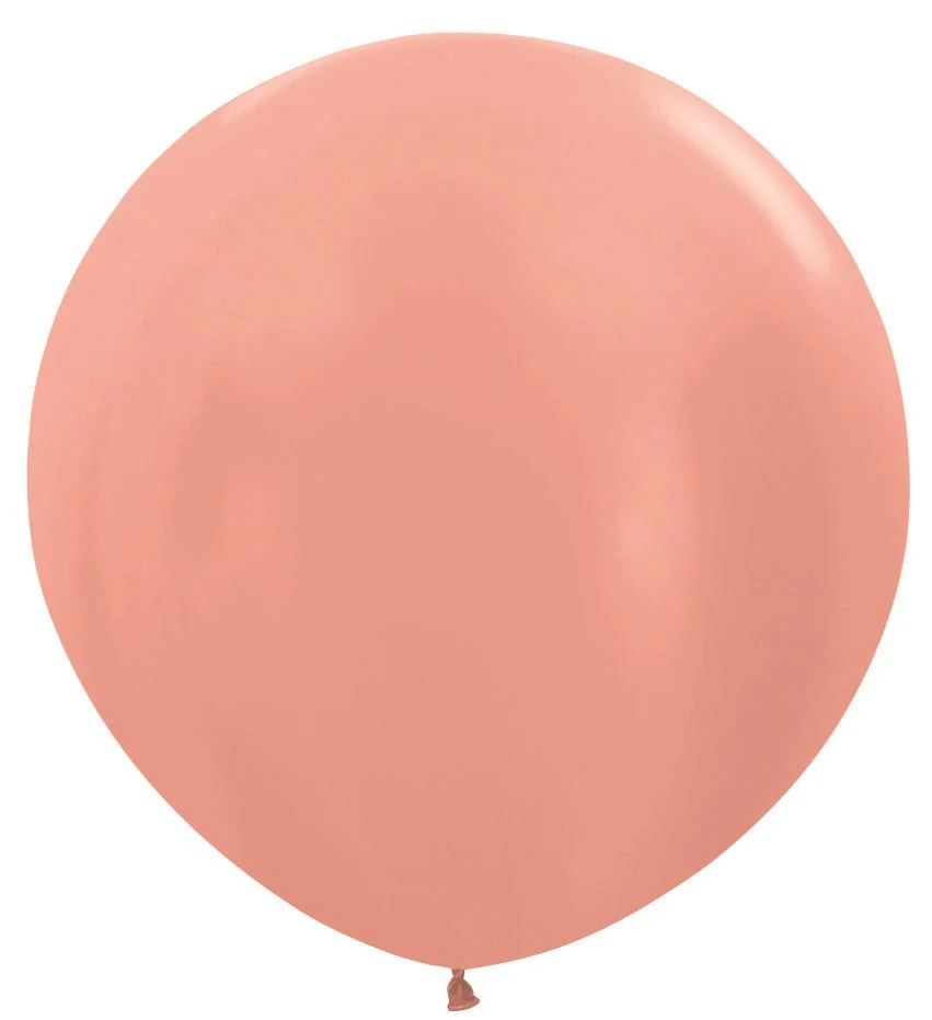 36 inch Sempertex Metallic Rose Gold Latex Balloons 10ct