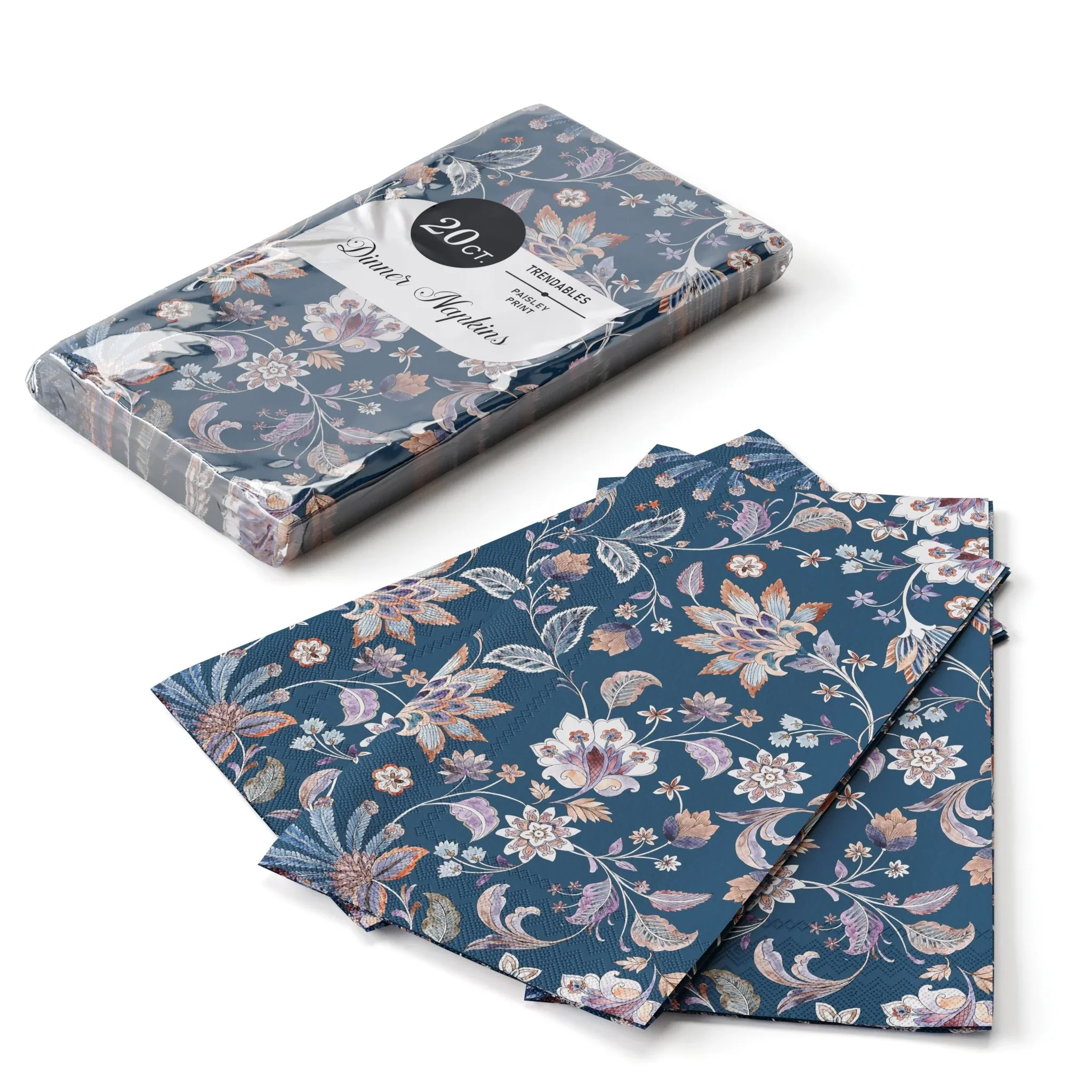 Paisly Print Dinner Napkin | 20 Count