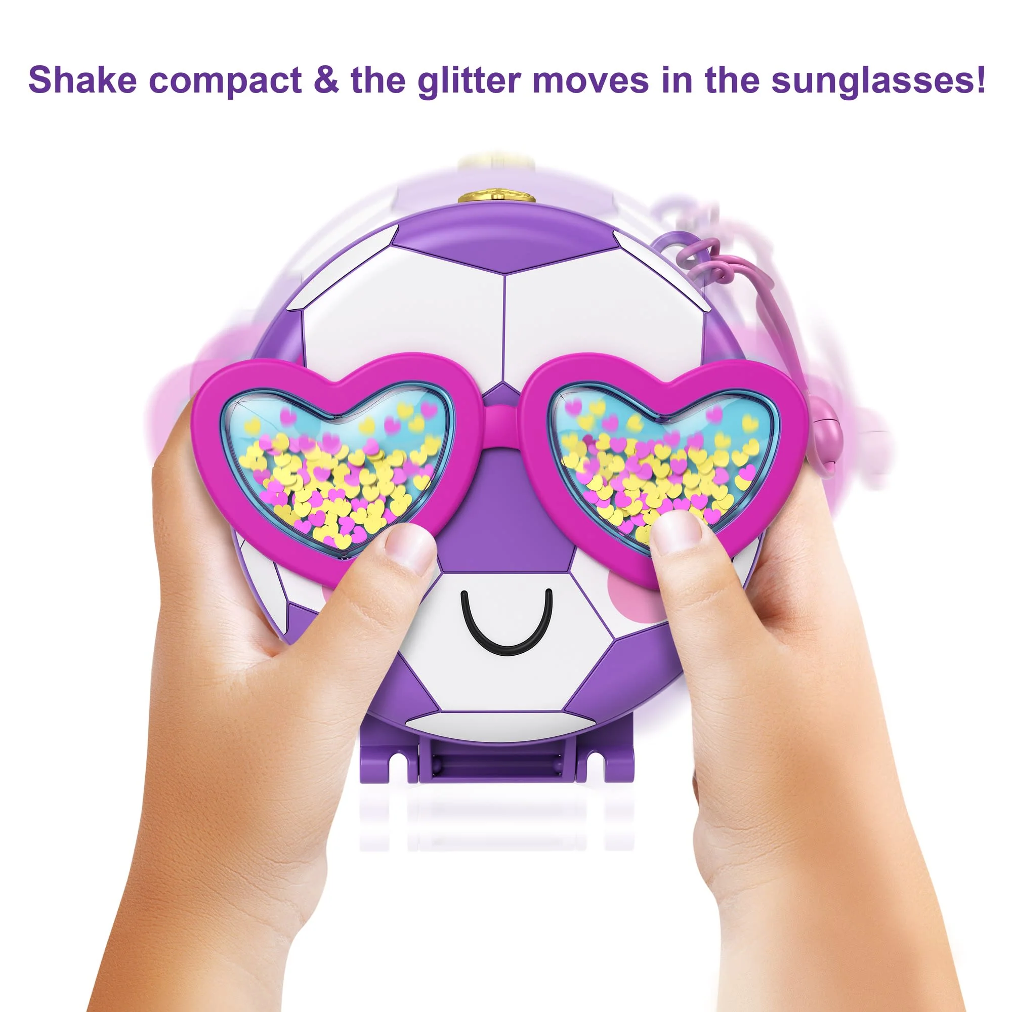 Polly Pocket Soccer Squad Compact Playset, With 2 Micro Dolls & Accessories