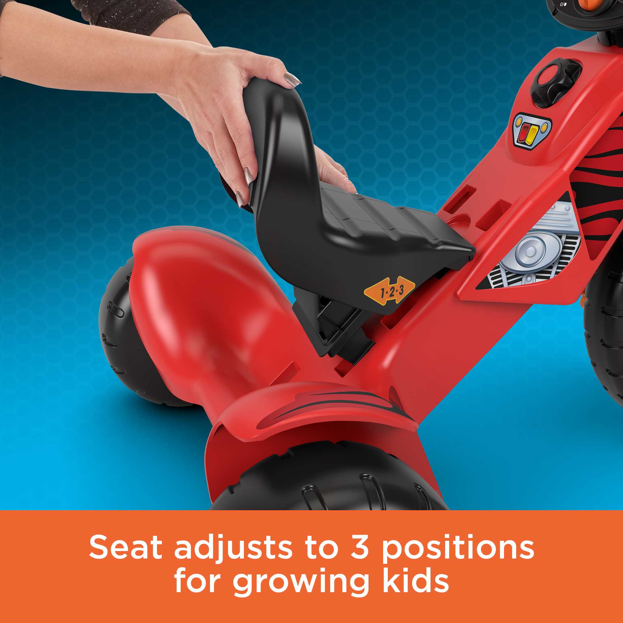 Fisher-Price Harley Davidson Tricycle For Toddlers, Lights & Sounds, Adjustable Seat