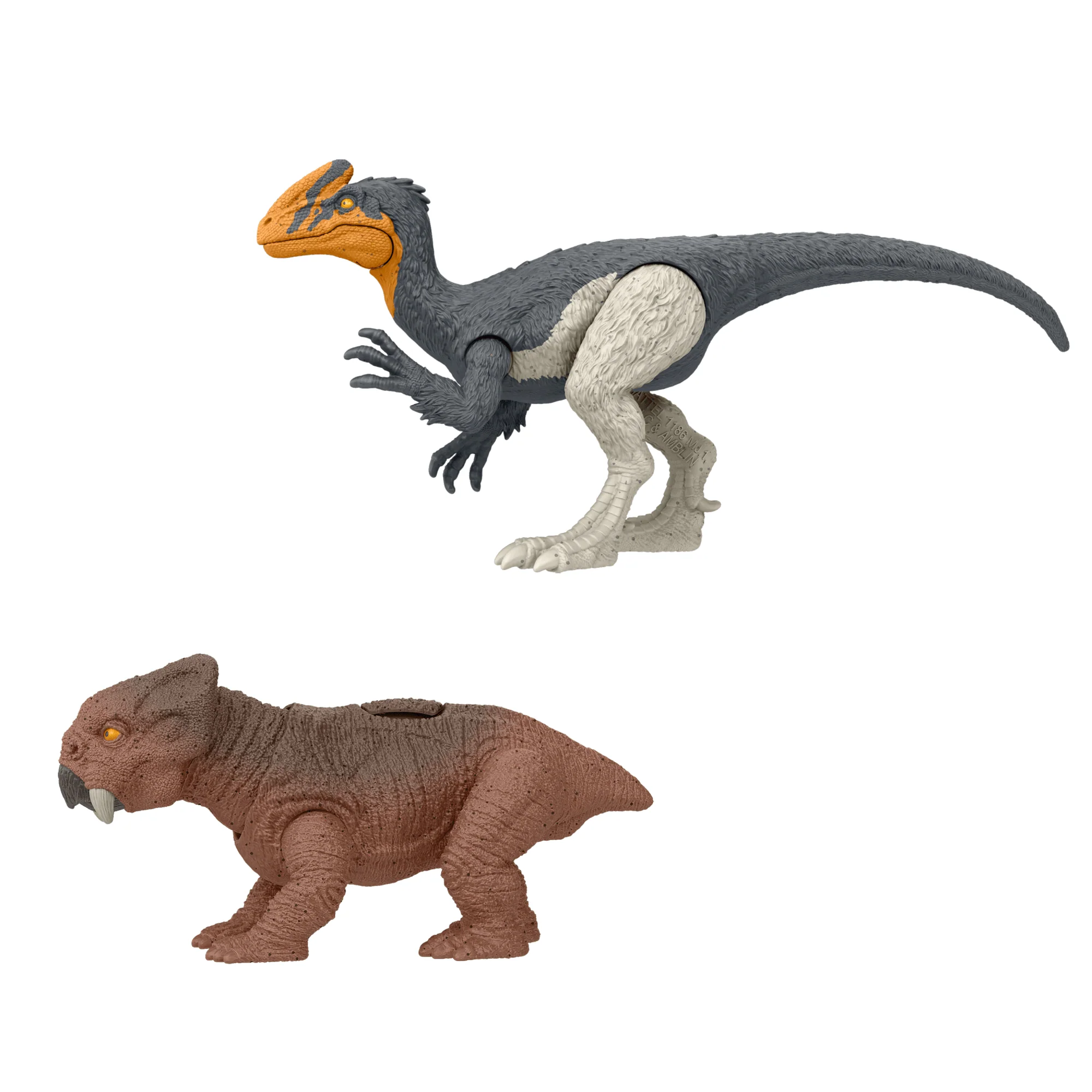 Jurassic World Danger Pack Guanlong vs Lystrosaurus Dinosaur Action Figure Toys, Digital Play