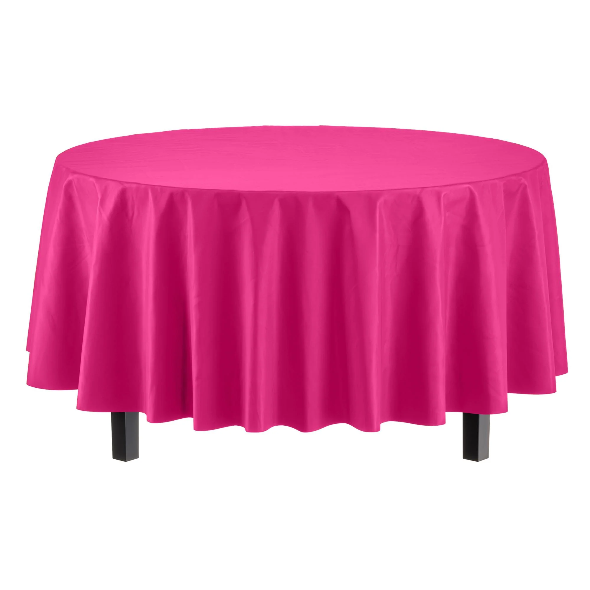 Premium Round Hot Pink Table Cover