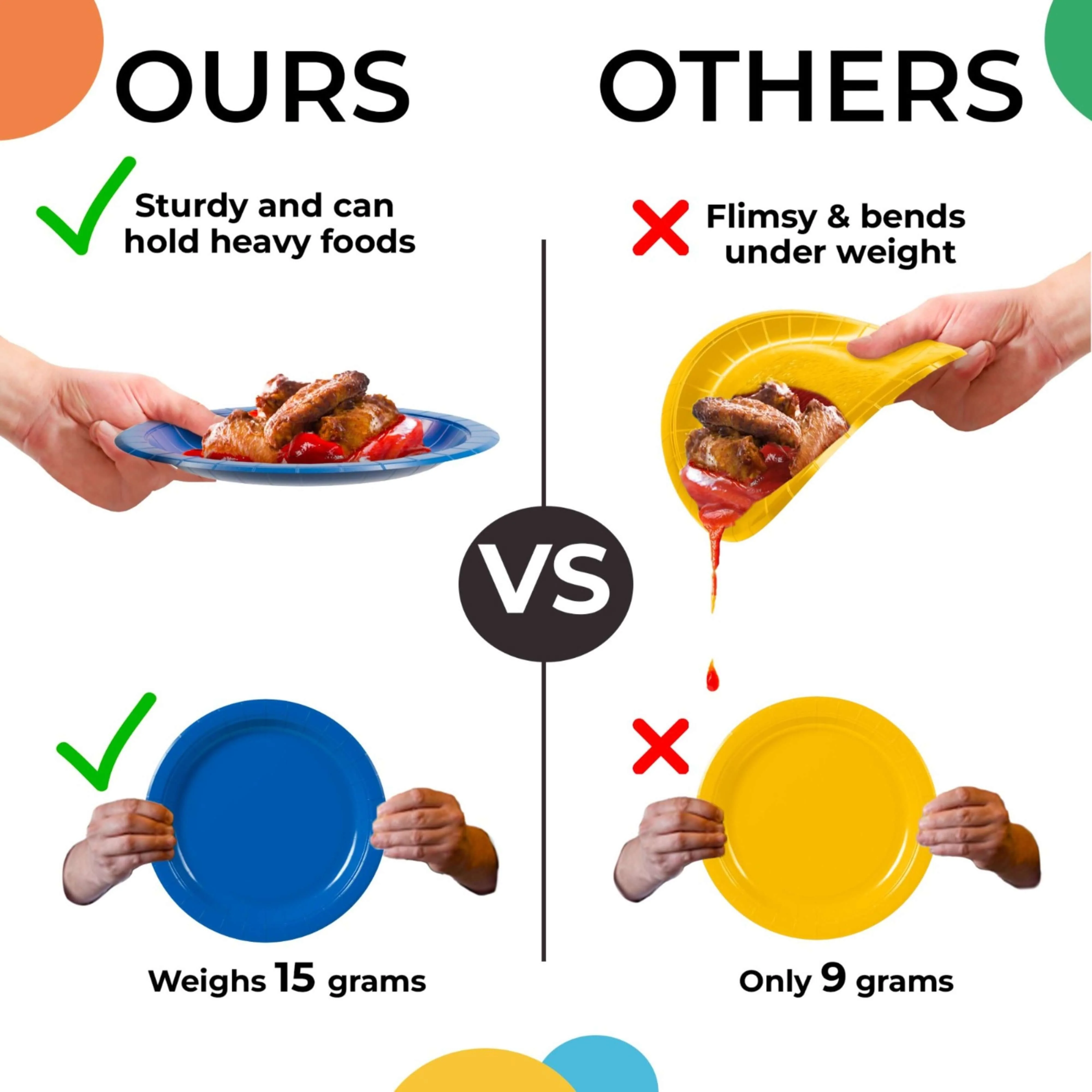 9 In. Hot Pink Paper Plates - 50 Ct.