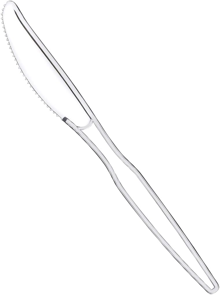 Comfy Package [100 Pack] Heavy Duty Disposable Clear Plastic Forks - Basic Cutlery for Parties, Events, and Everyday Use