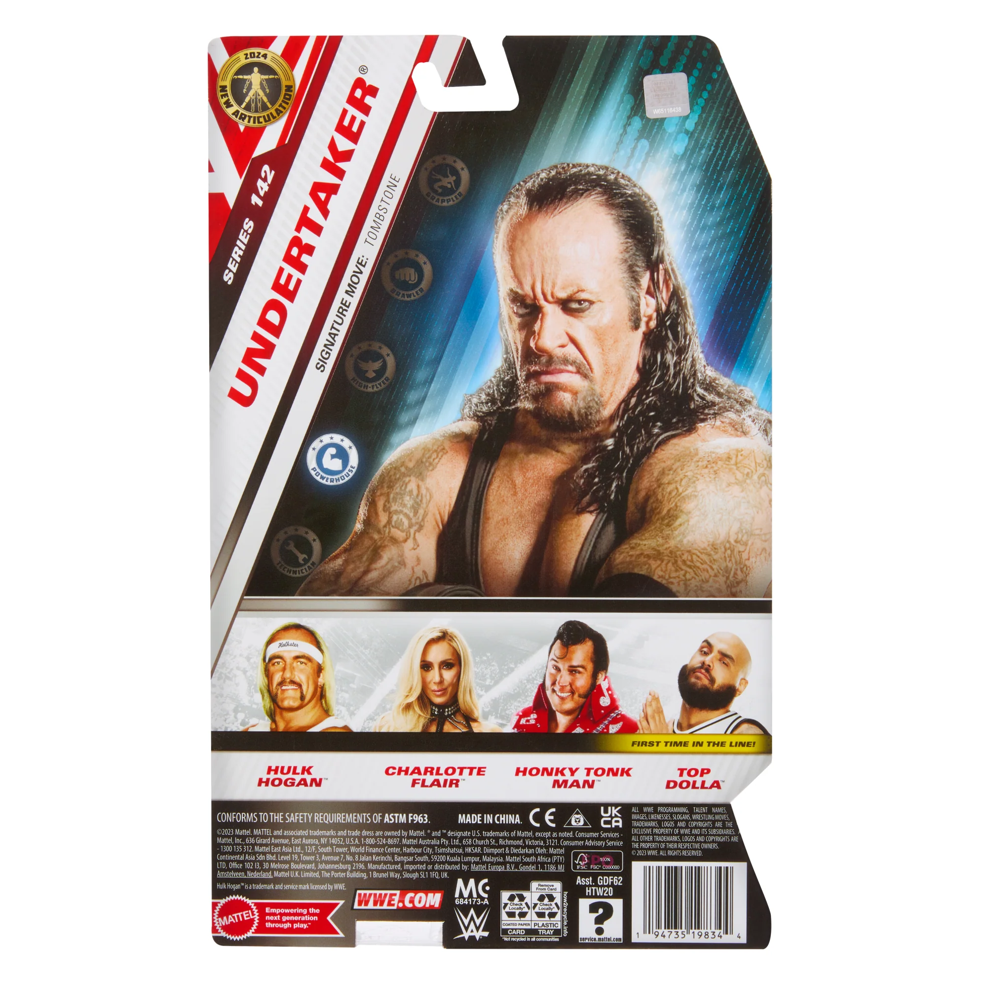 WWE Undertaker Action Figure, 6-inch Collectible Superstar With Articulation & Life-Like Look