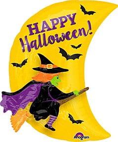 Anagram Witch and Moon Garland 25in Foil Balloon