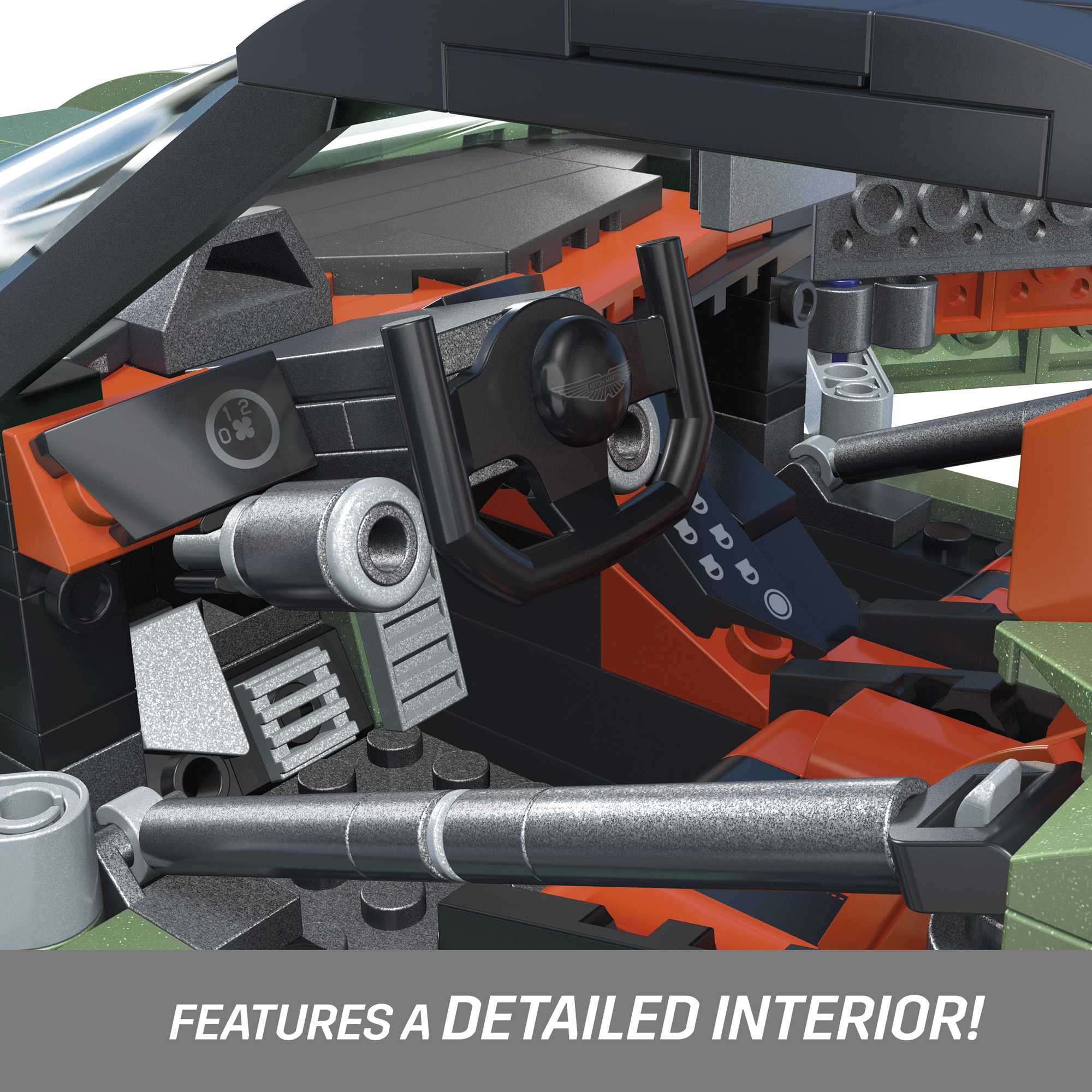 MEGA Hot Wheels Aston Martin Vulcan Vehicle Building Kit (986 Pieces) For Collectors