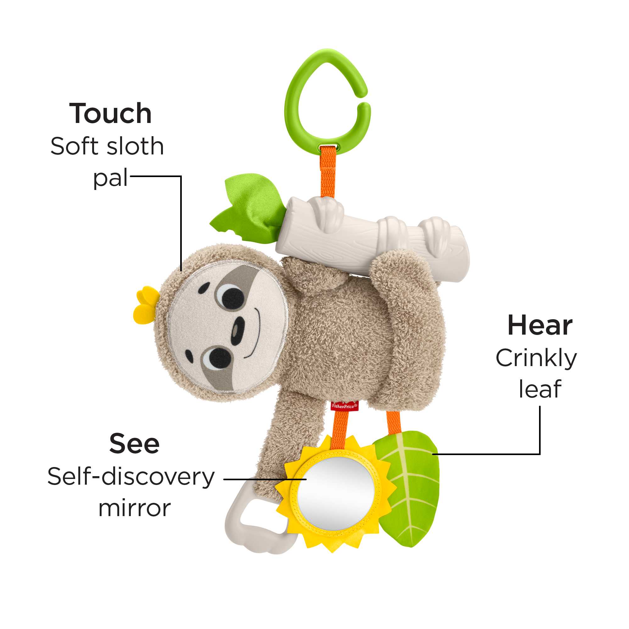 Fisher-Price Slow Much Fun Portable Stroller Sloth