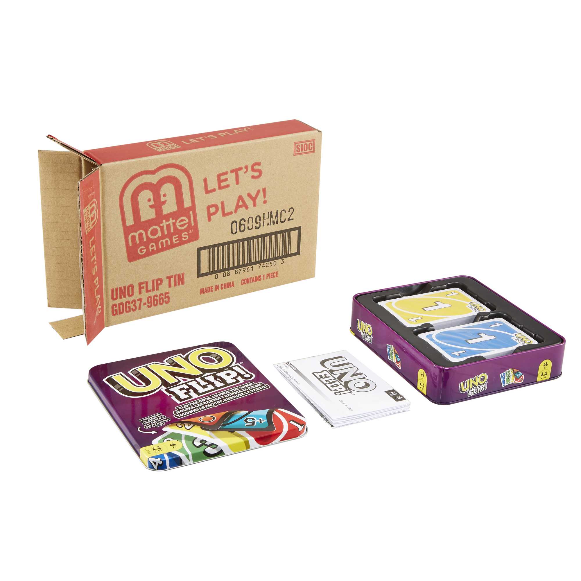 UNO Flip! Card Game For Kids, Adults & Family Night in Collectible Storage Tin