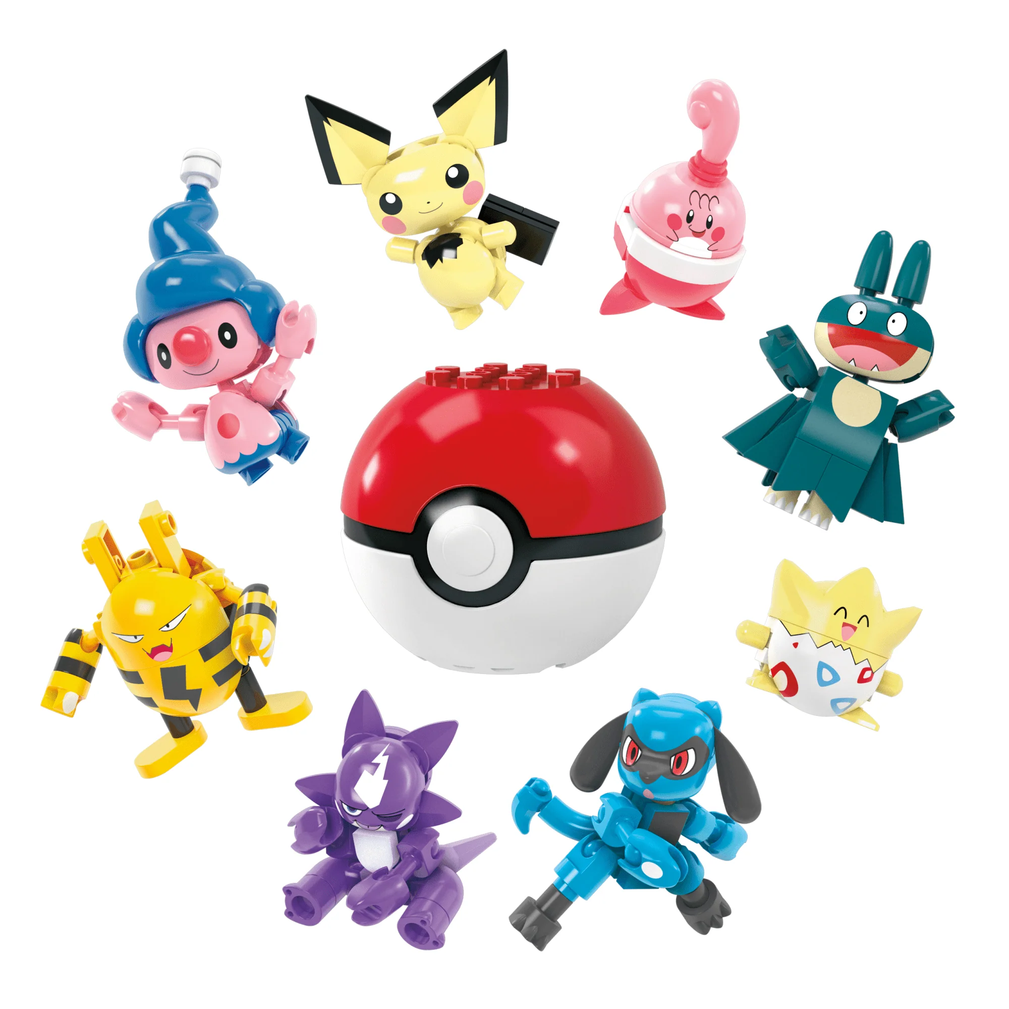 MEGA Pok��mon Trainer 8 Pack Building Toy Kit, 8 Action Figures (189 Pieces) For Kids