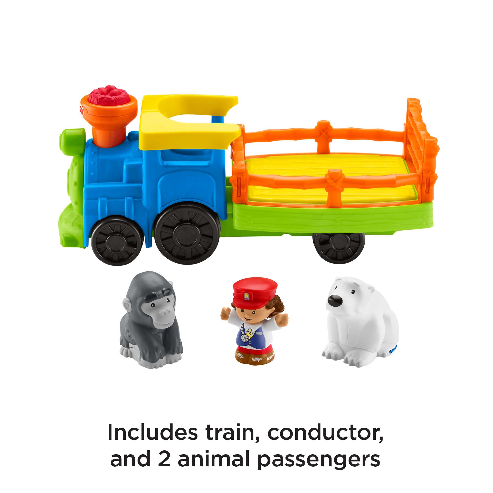 Fisher-Price Little People Choo-Choo Zoo Train With Music And Sounds For Toddlers, 3 Figures
