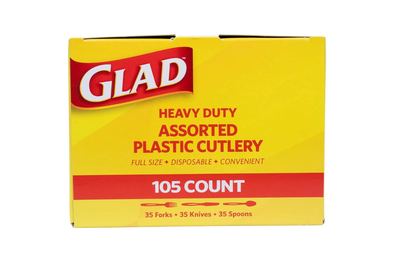 Glad, 240 Count (Pack of 1), Clear Assorted Cutlery