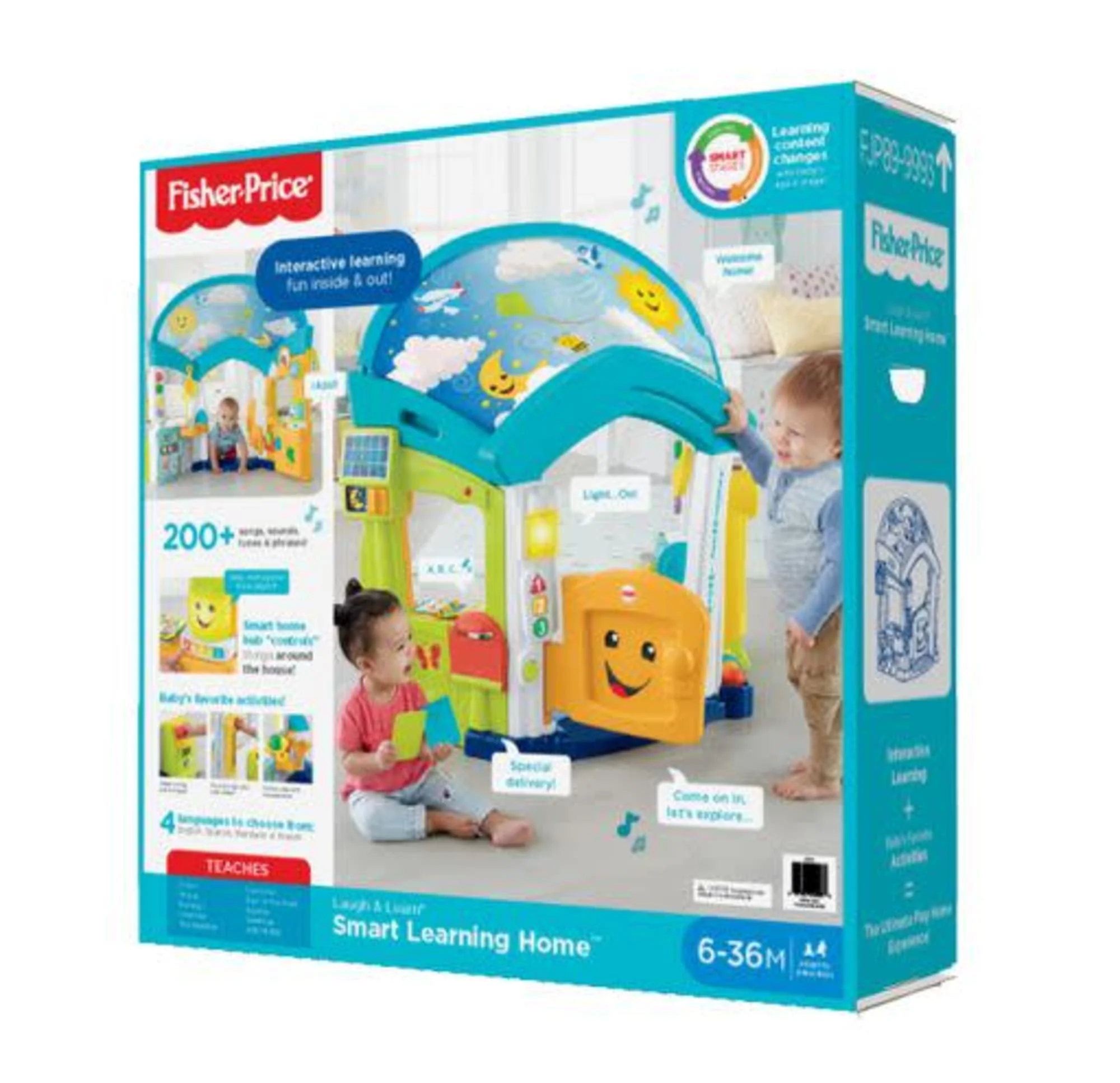 Fisher-Price Laugh & Learn Smart Learning Home Interactive Playhouse For Infants & Toddlers