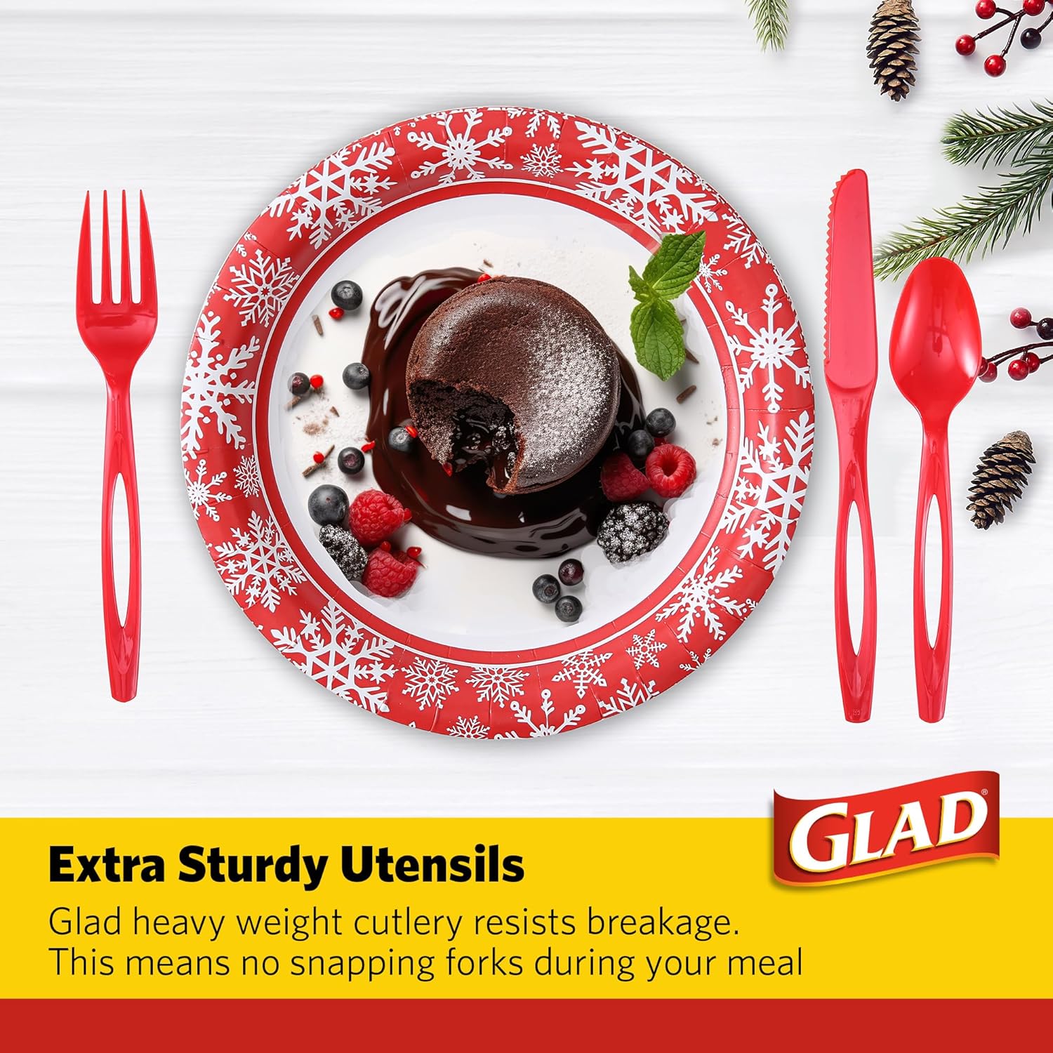 Glad, 240 Count (Pack of 1), Clear Assorted Cutlery