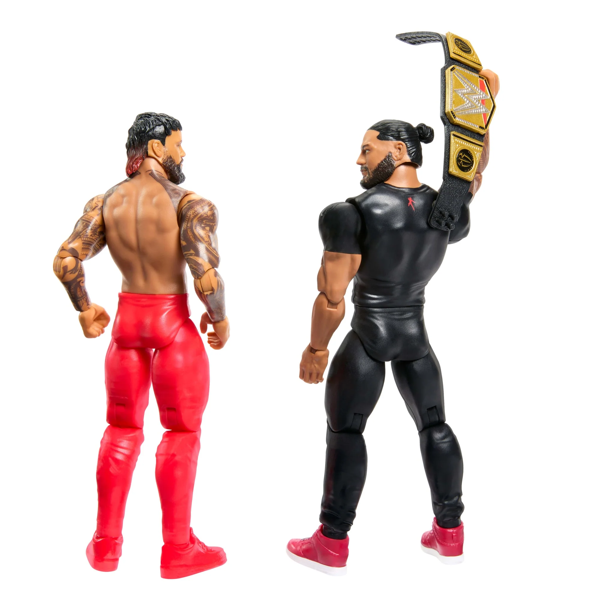 WWE Main Event Championship Showdown Roman Reigns vs Jey Uso 2-Pack Figures & Accessory
