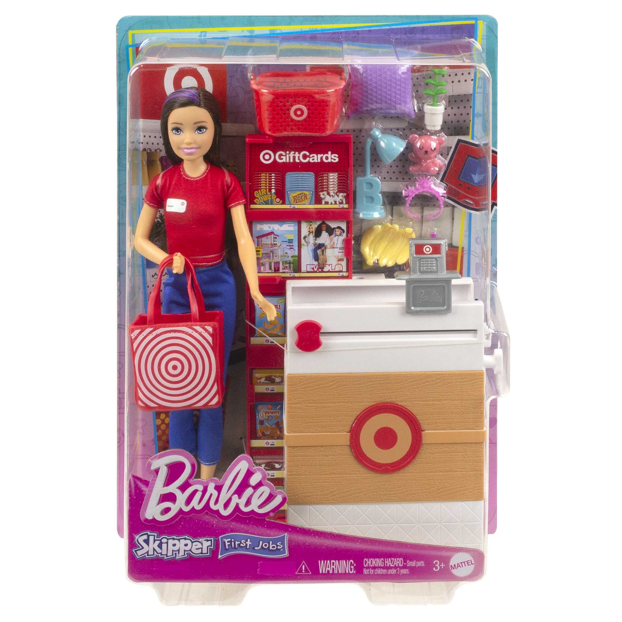 Barbie Toys, Skipper Doll And Target First Jobs Set With Checkout Stand And Accessories
