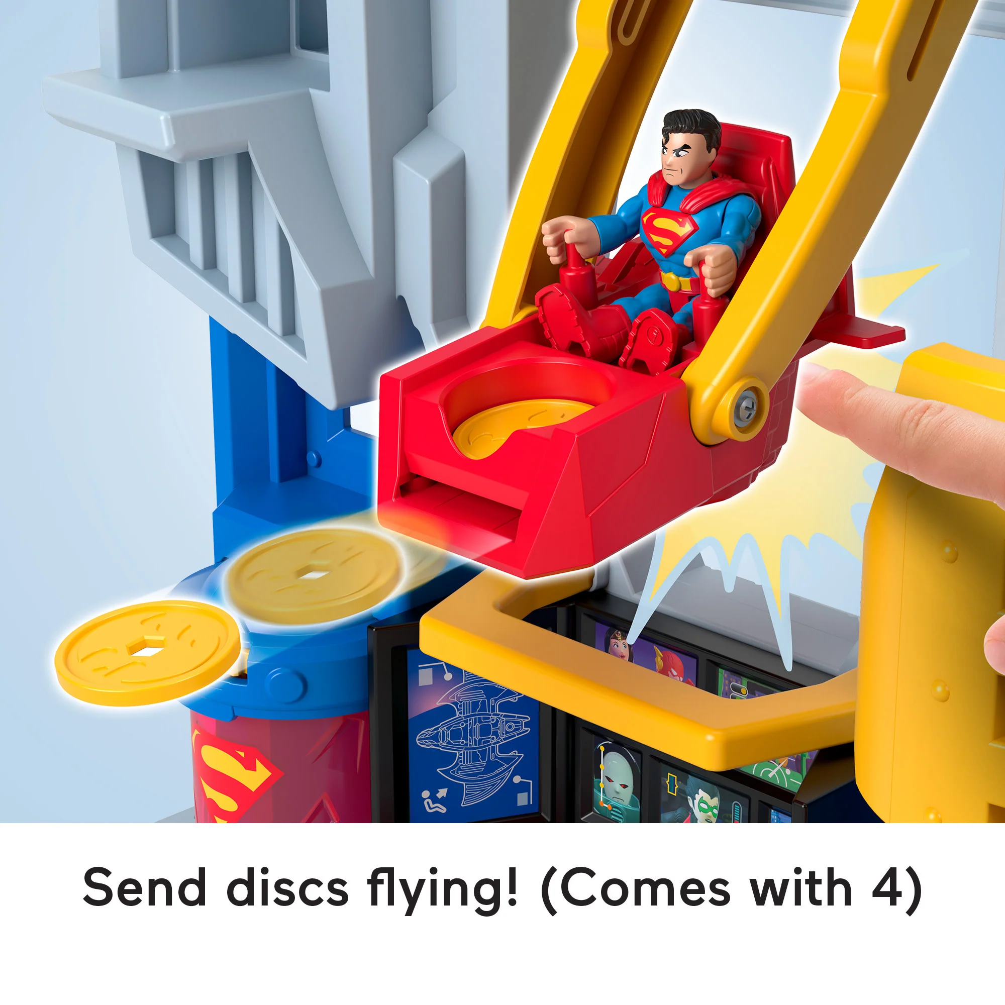 Imaginext DC Super Friends Ultimate Headquarters Playset With Batman Figure, 10 Piece Preschool Toy