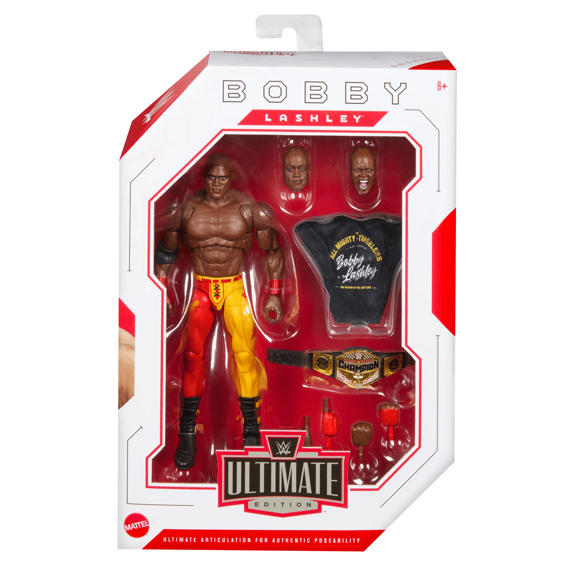 WWE Ultimate Edition Bobby Lashley Action Figure & Accessories Set, 6-Inch Collectible, 30 Articulation Points