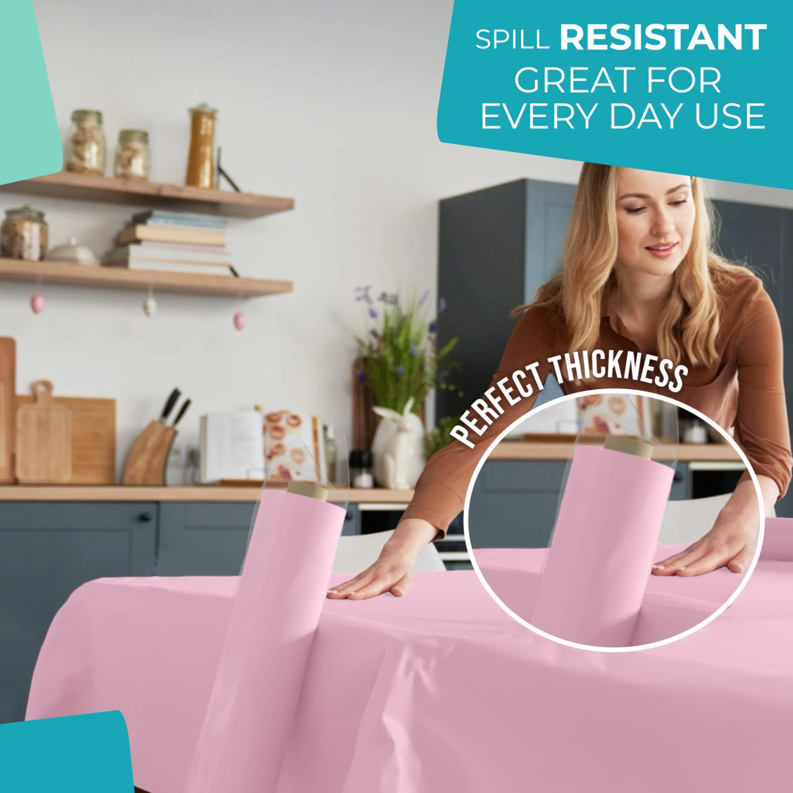 40 In. x 300 Ft. Premium Pink Table Roll