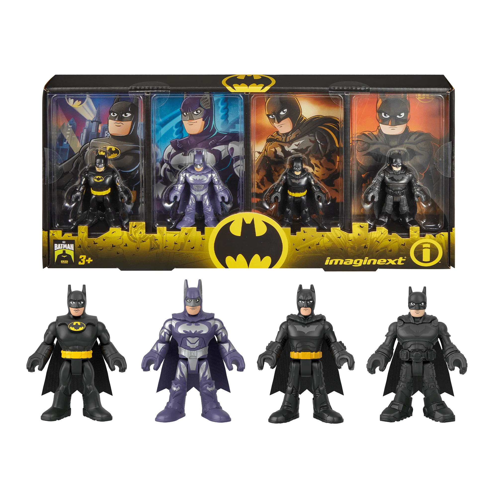 Imaginext DC Super Friends Batman 85Th Anniversary Set With 4 Movie Figures