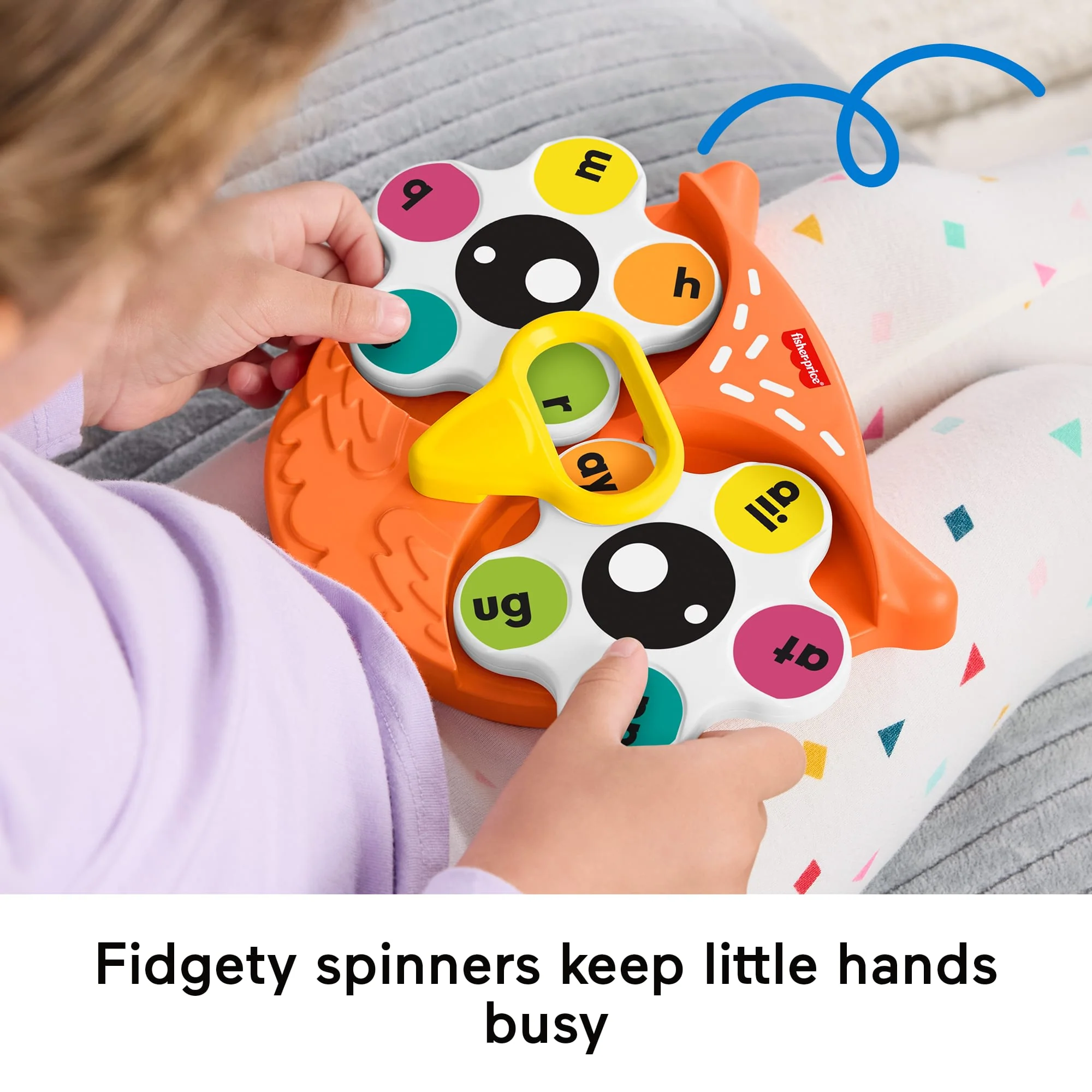 Fisher-Price Spin ��n Rhyme Fidget Spinner Learning Activity Toy For Preschool Kids