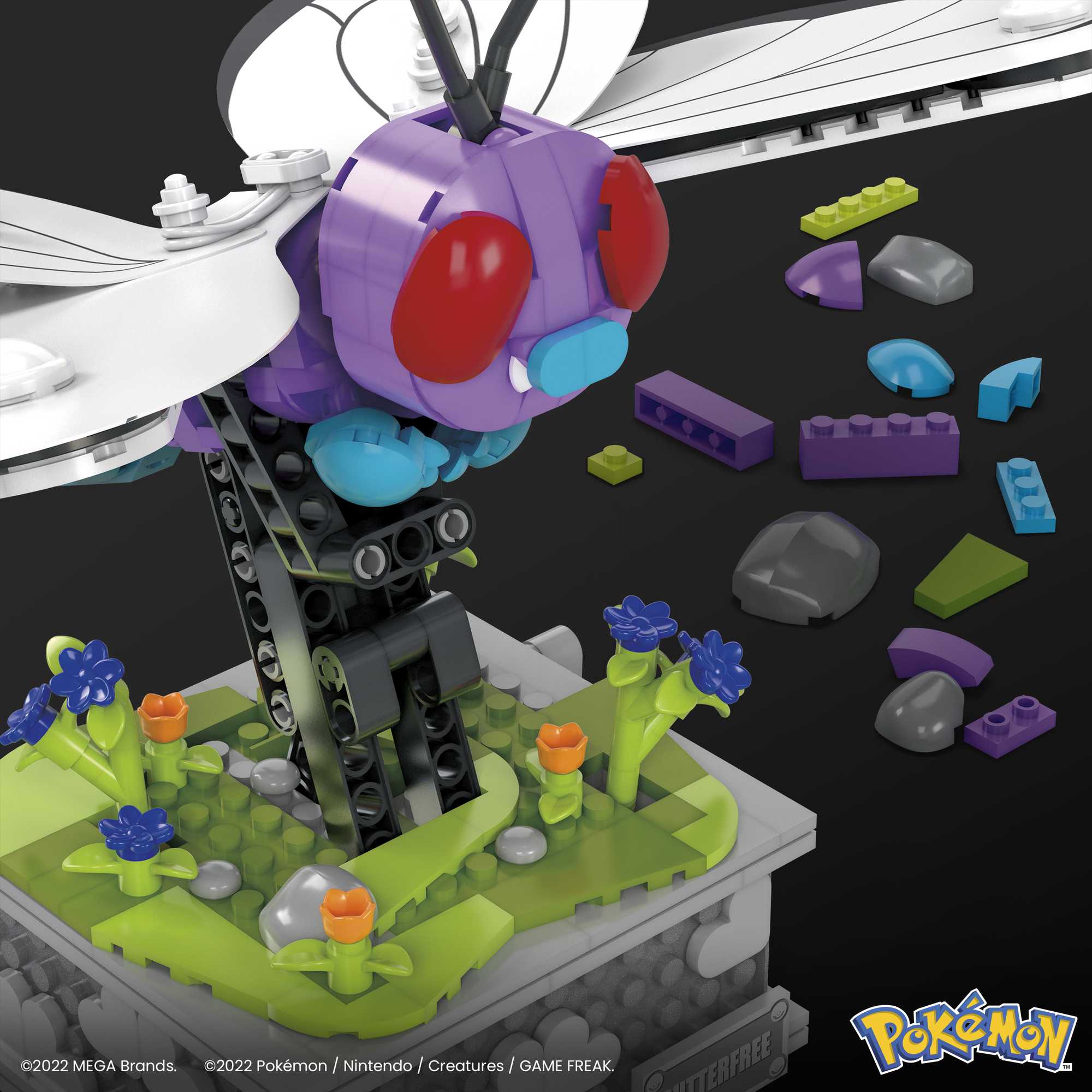 MEGA Pok��mon Motion Butterfree With Motion Brick Building Set For Collectors (605 Pcs)
