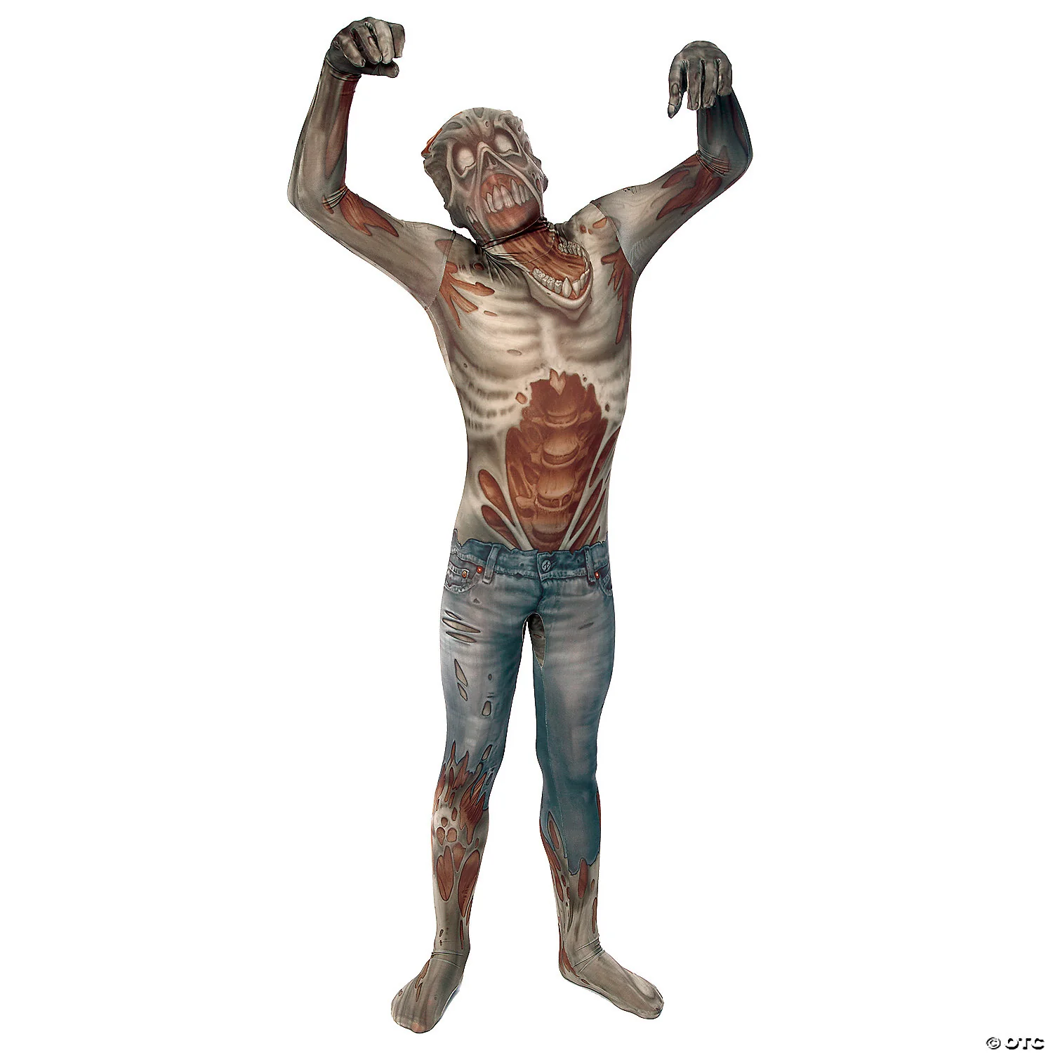 Men's Zombie Morphsuit Costume - A Horrifying Twist to Any Event! ????