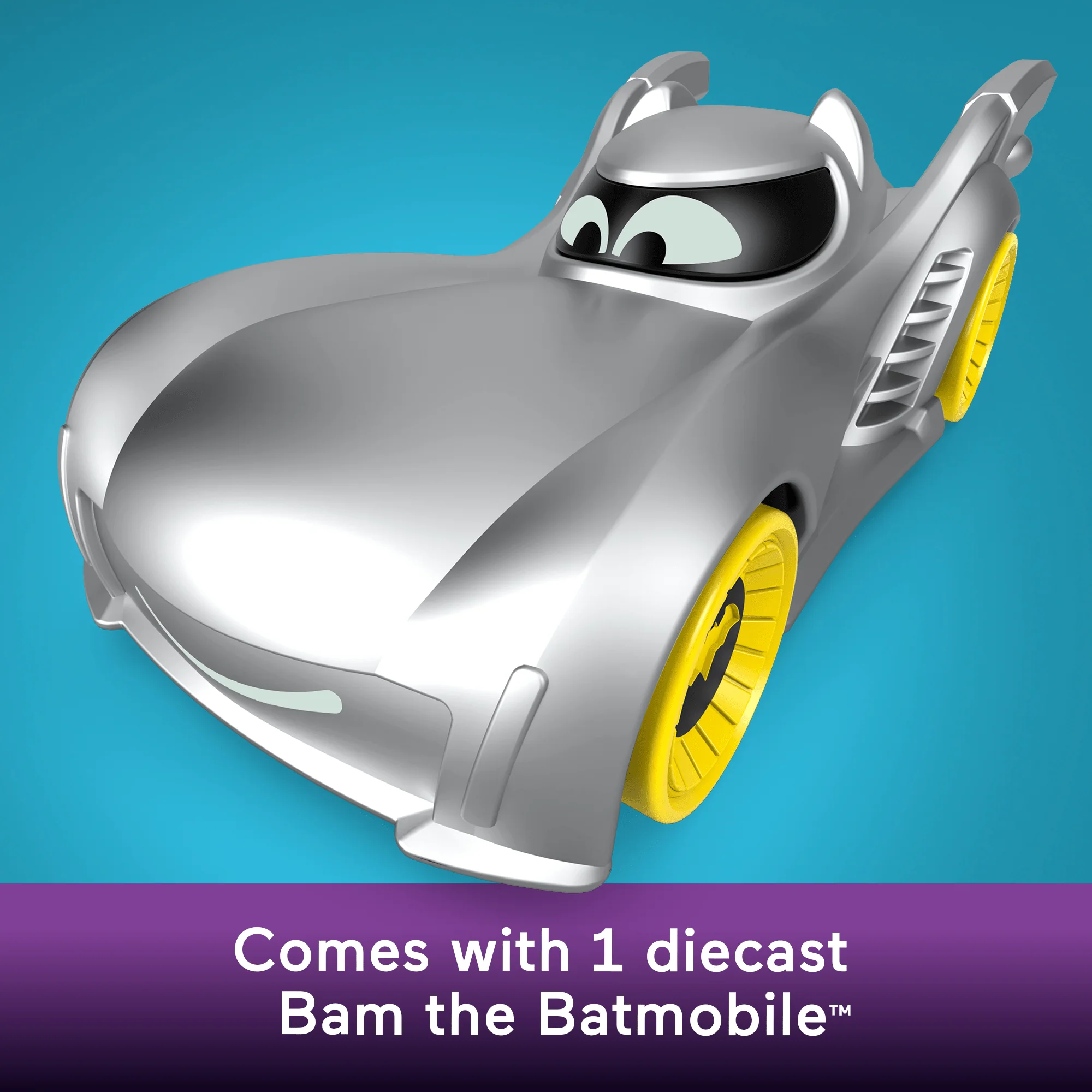 Fisher-Price DC Batwheels Bam The Batmobile Carrying Case With 1:55 Scale Toy Car