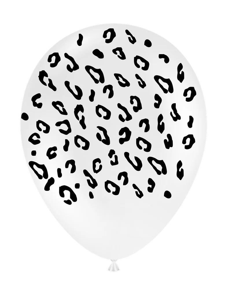 Tuftex Catty Clear With Black Printed 11 inch Latex Balloon 25ct