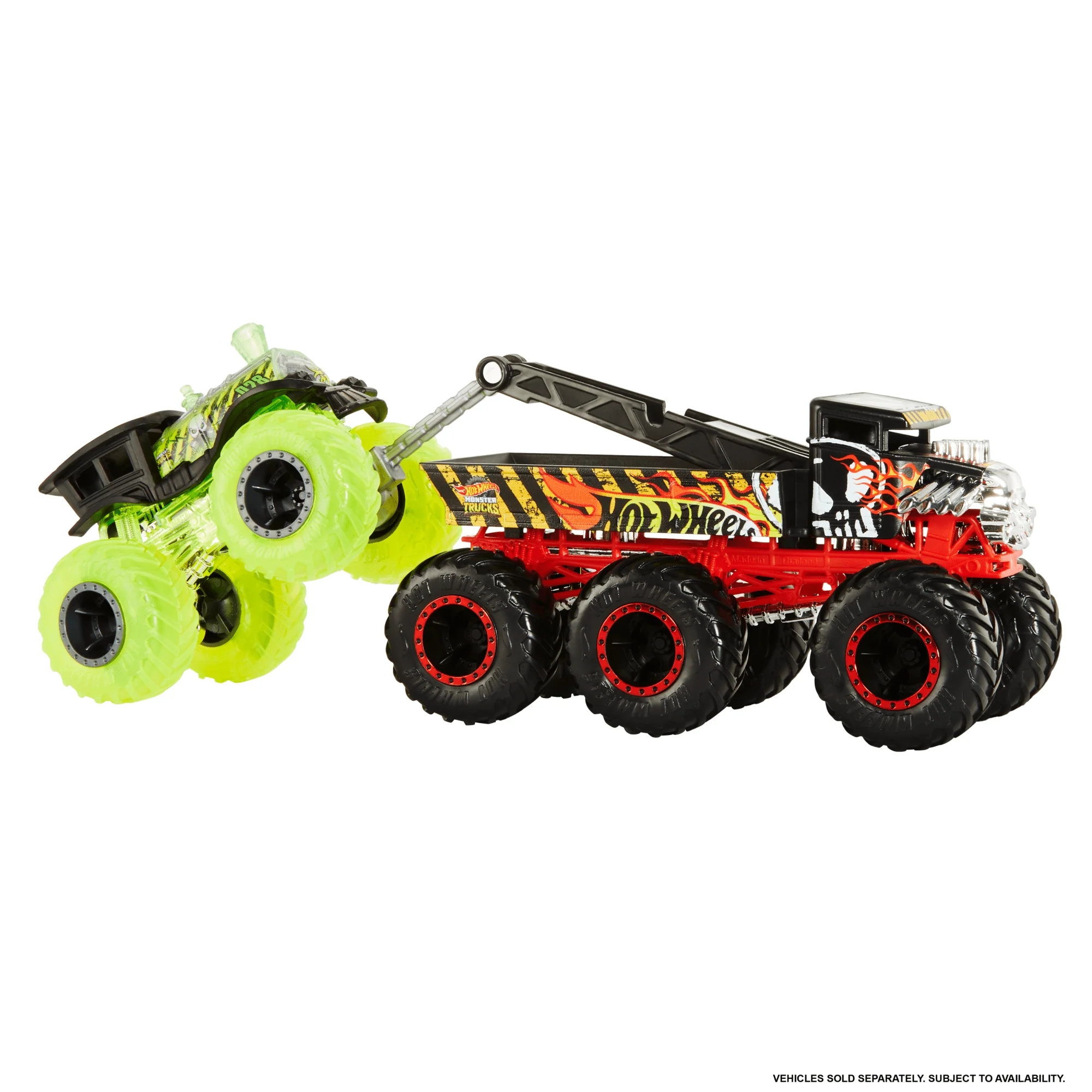 Hot Wheels Monster Trucks Veh��culo de Juguete Camiones Remolque Sorpresa Escala 1:64