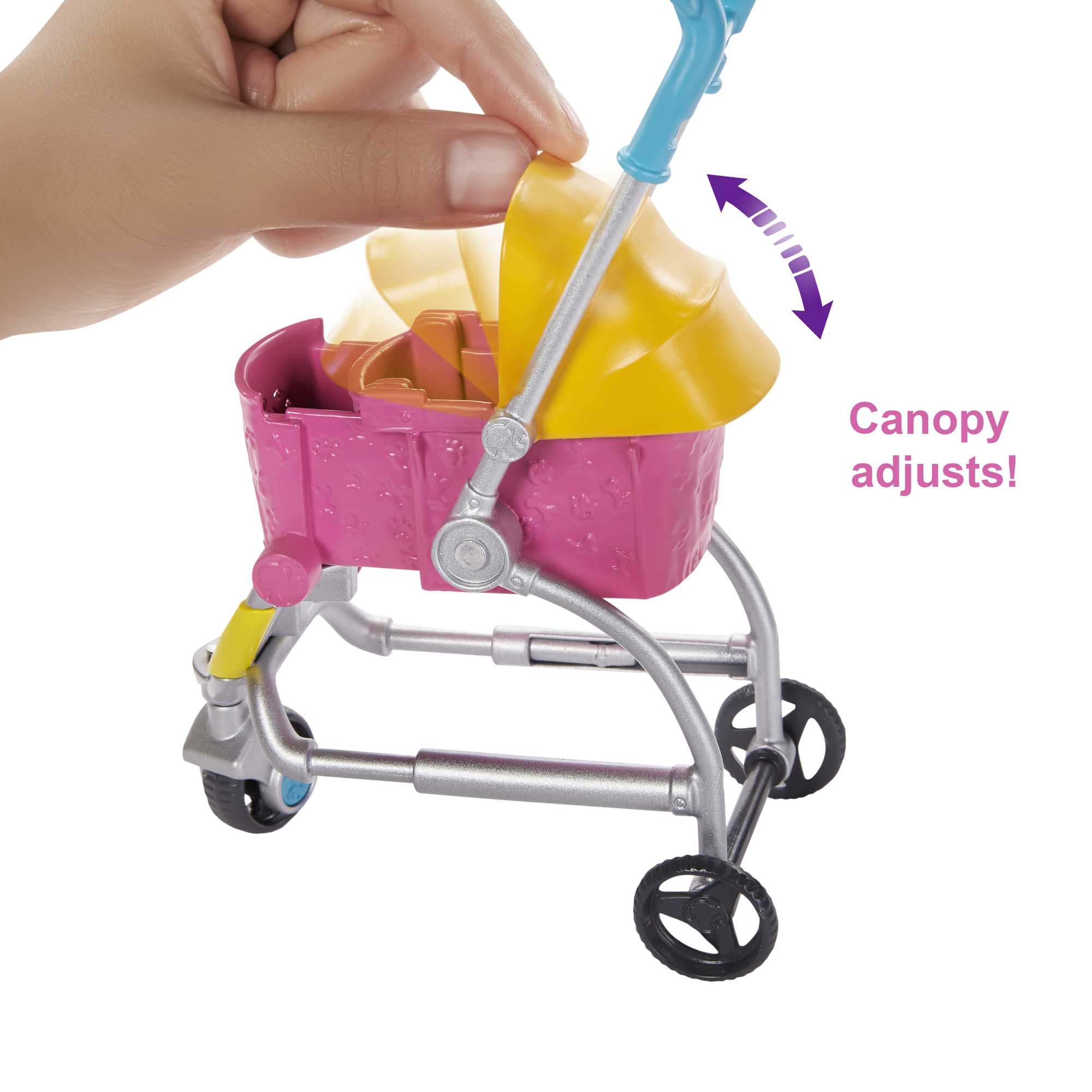 Barbie Stroll ��n Play Pups Doll And Accessories