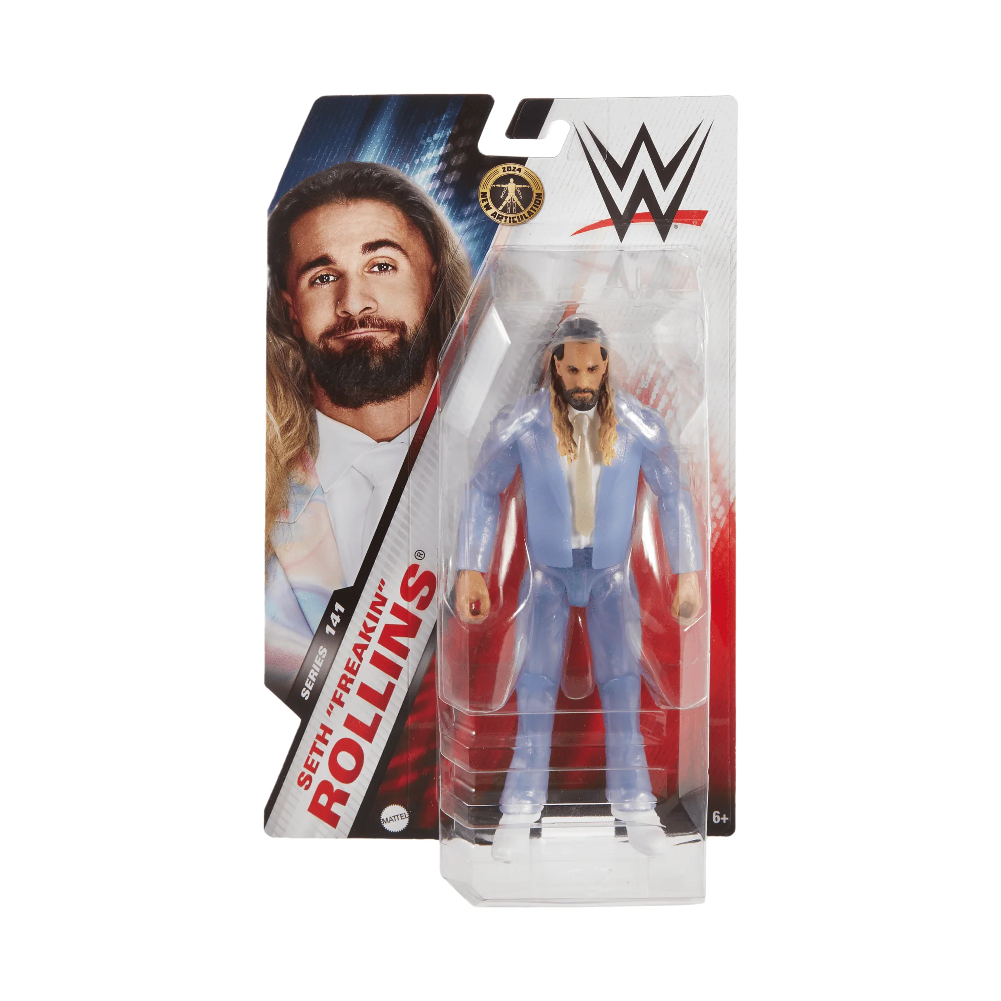 WWE Seth Rollins Action Figure, 6-inch Collectible Superstar With Articulation & Life-Like Look