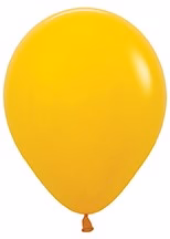 5 inch Sempertex Deluxe Honey Yellow Latex Balloons 100ct