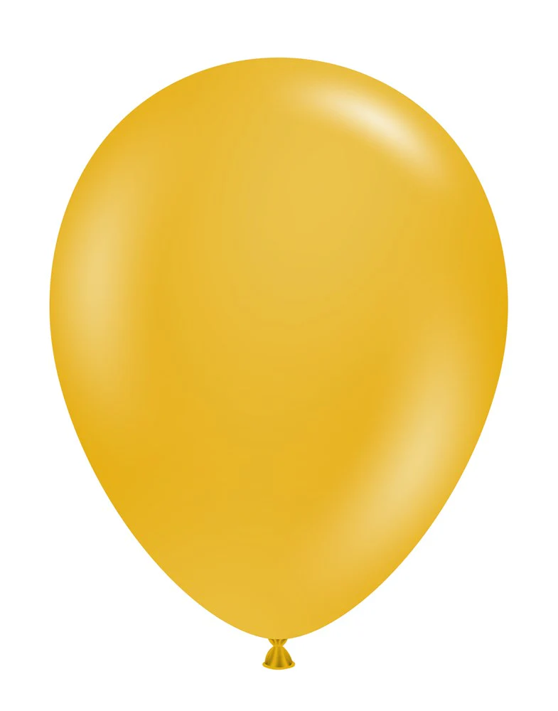 Tuftex Mustard 11 inch Latex Balloons 100ct