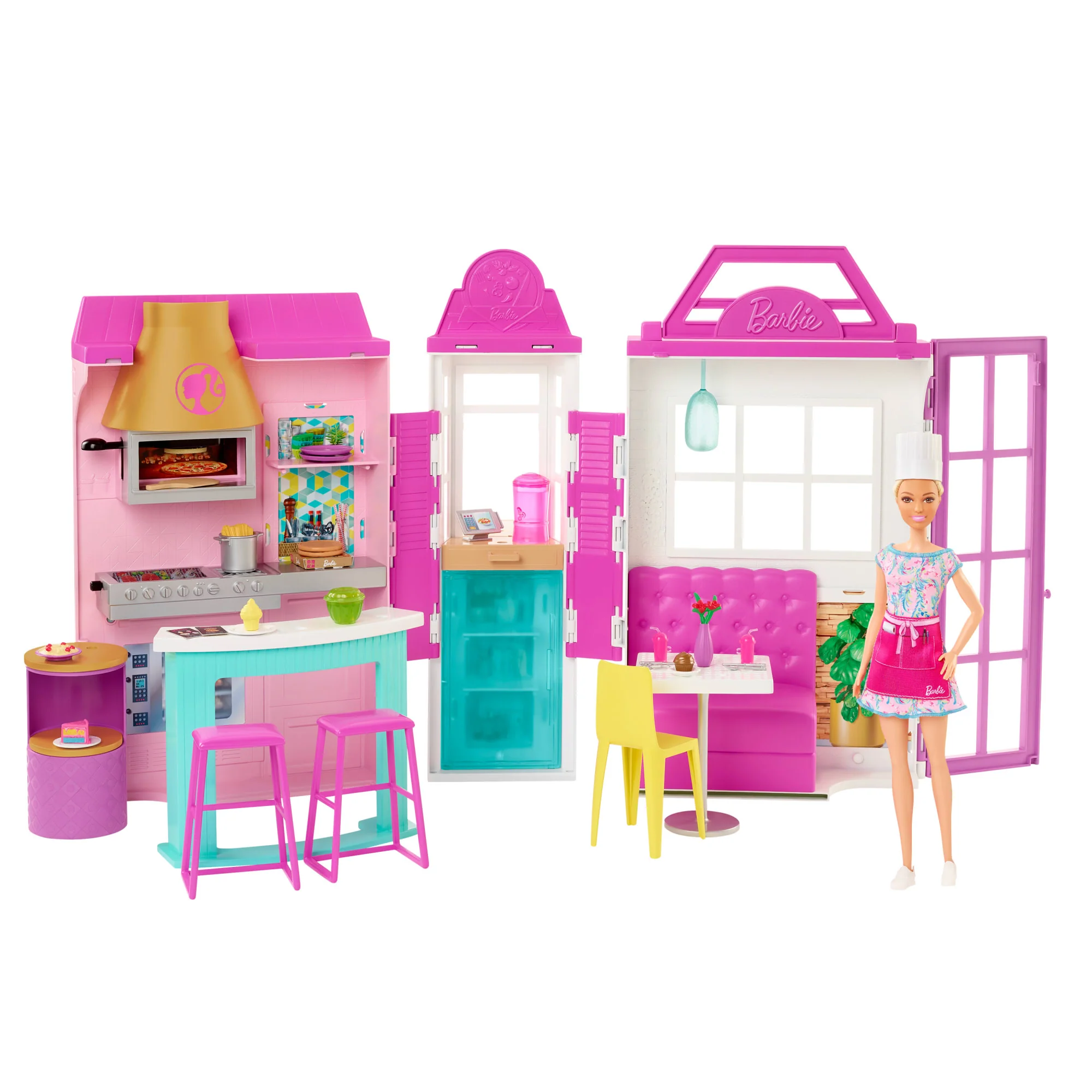 Barbie Cook ��n Grill Restaurant Doll And Playset