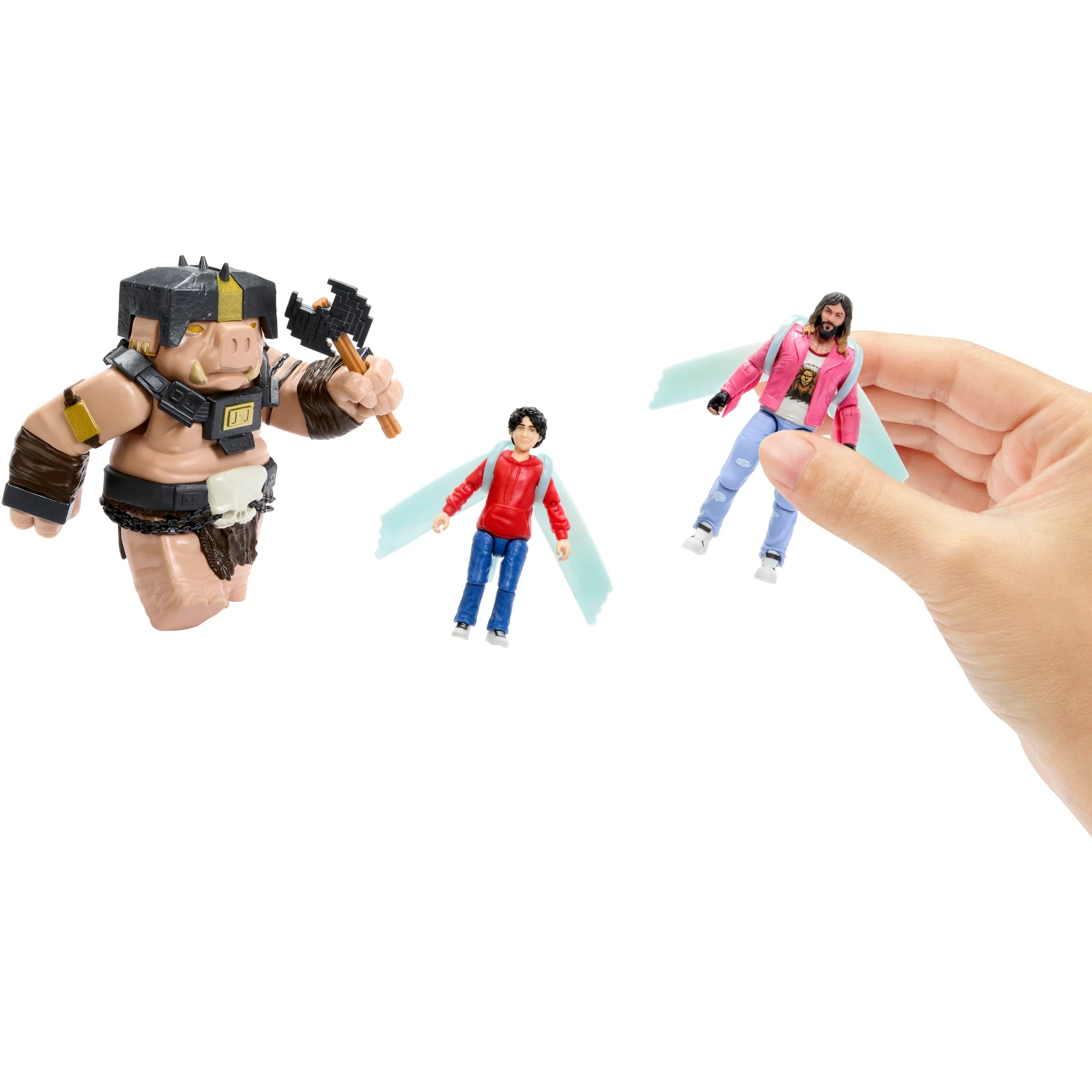 Minecraft A Well-Crafted Escape Figure Pack With 3 Action Figures & 4 Accessories Inspired By The Movie