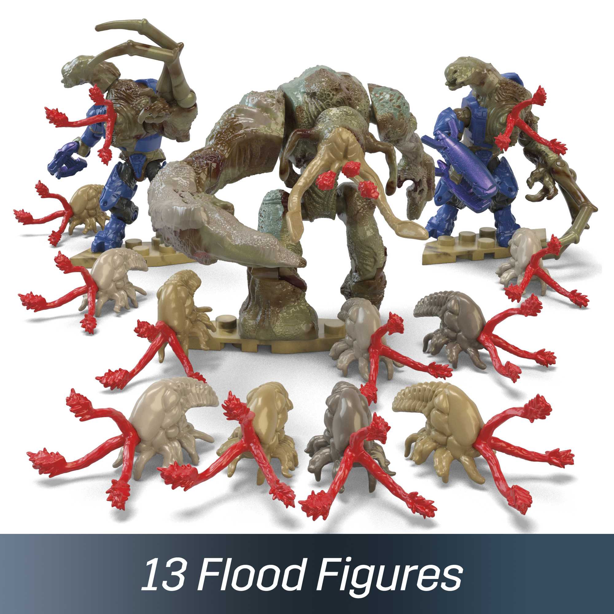 MEGA Halo Floodgate Firefight Building Toy Kit With 4 Micro Action Figures (634 Pieces)