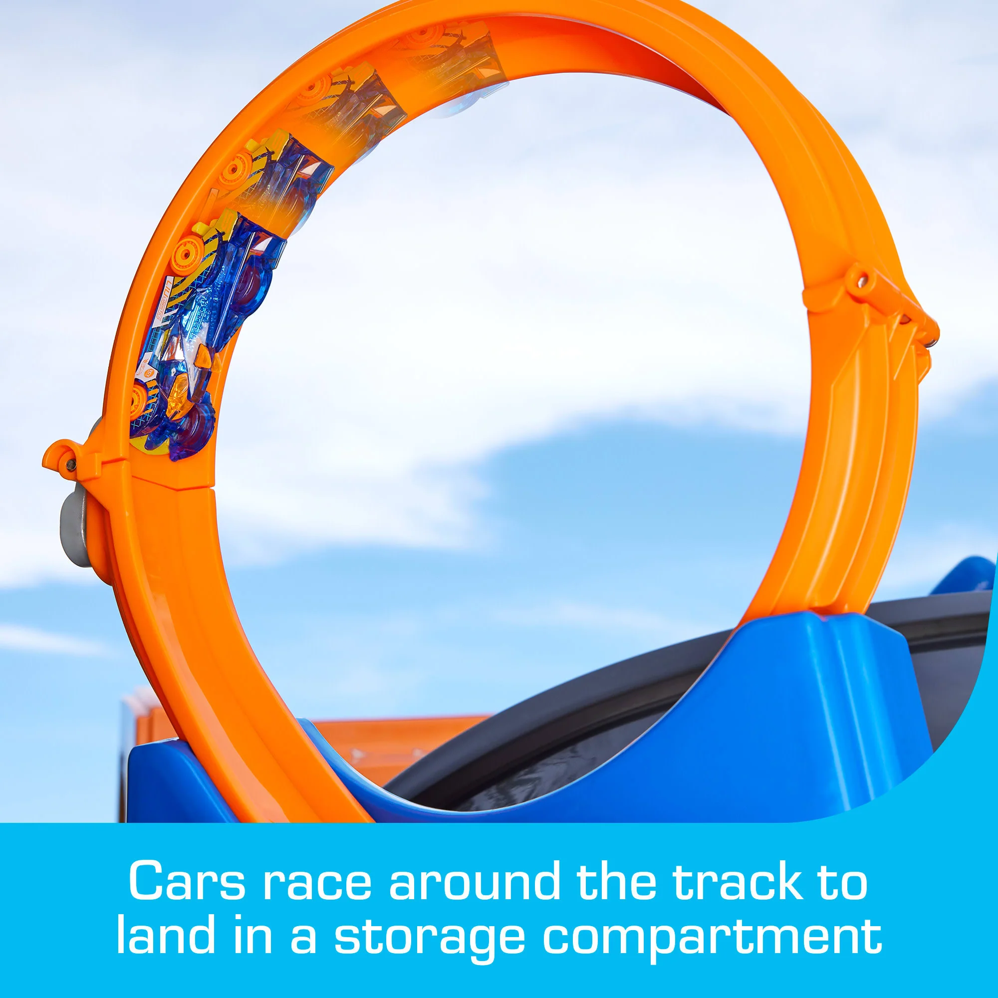 Power Wheels Hot Wheels Racer Ride-On With Toy Car Track Set For Preschool Kids Ages 3+ Years