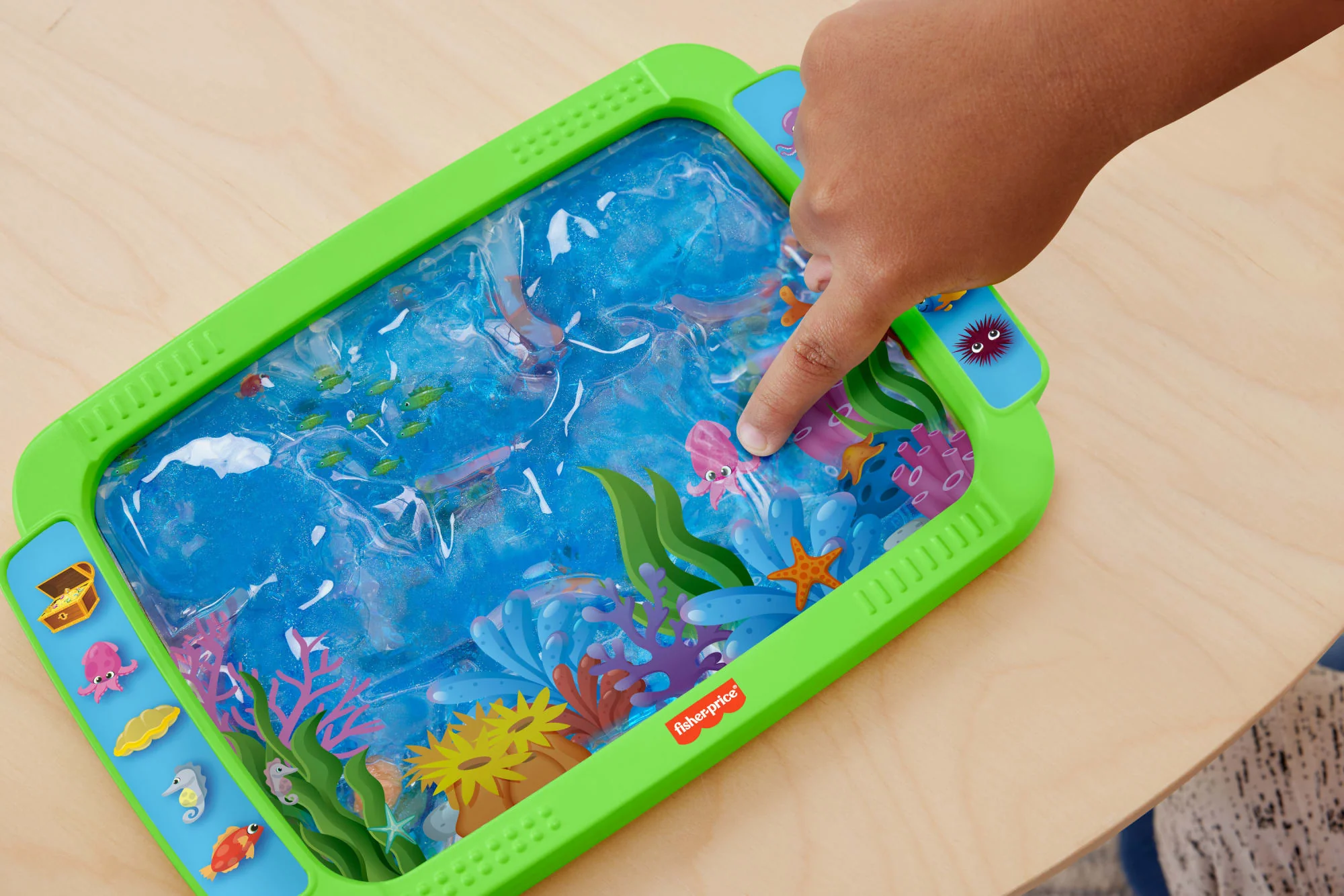 Fisher-Price Sensory Bright Squish Scape Tablet Toy For Preschool Tactile Sensory Play, 1 Piece