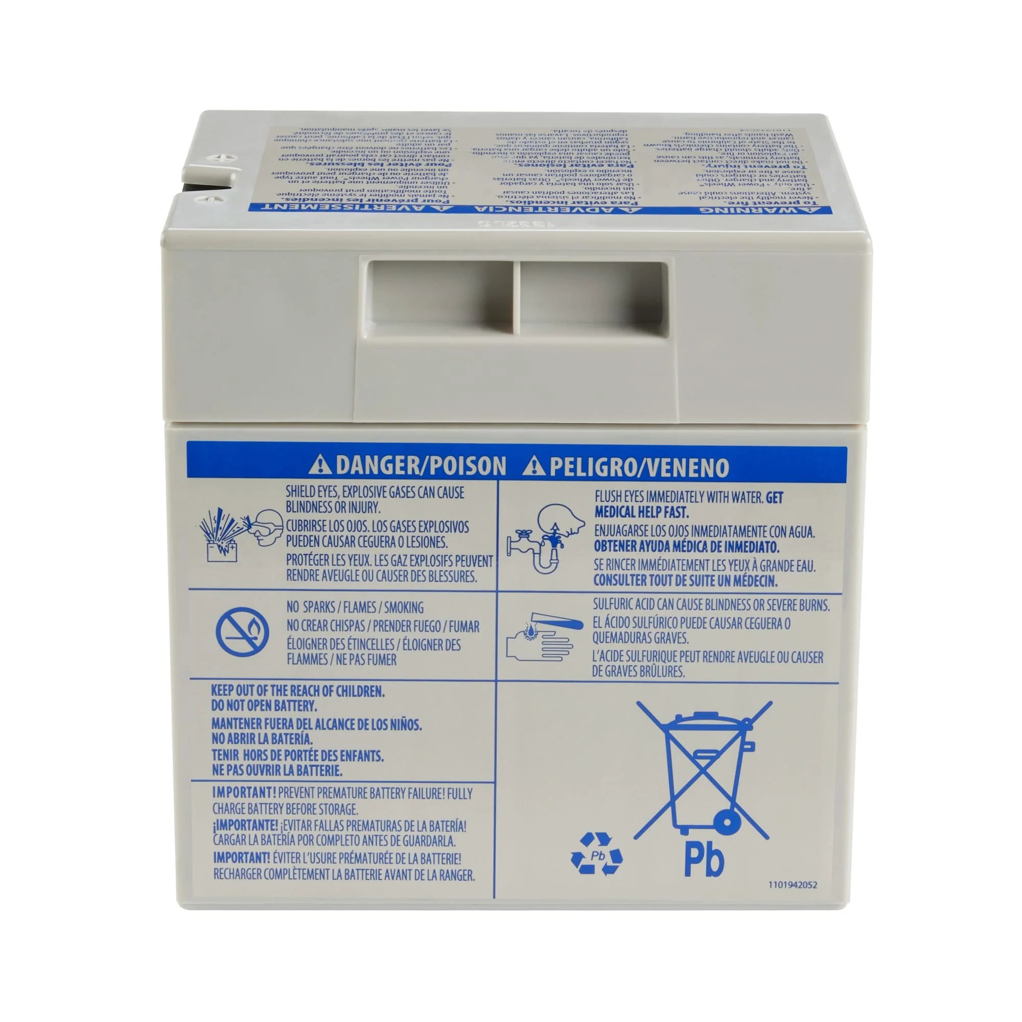 Power Wheels 12-Volt Rechargeable Replacement Battery