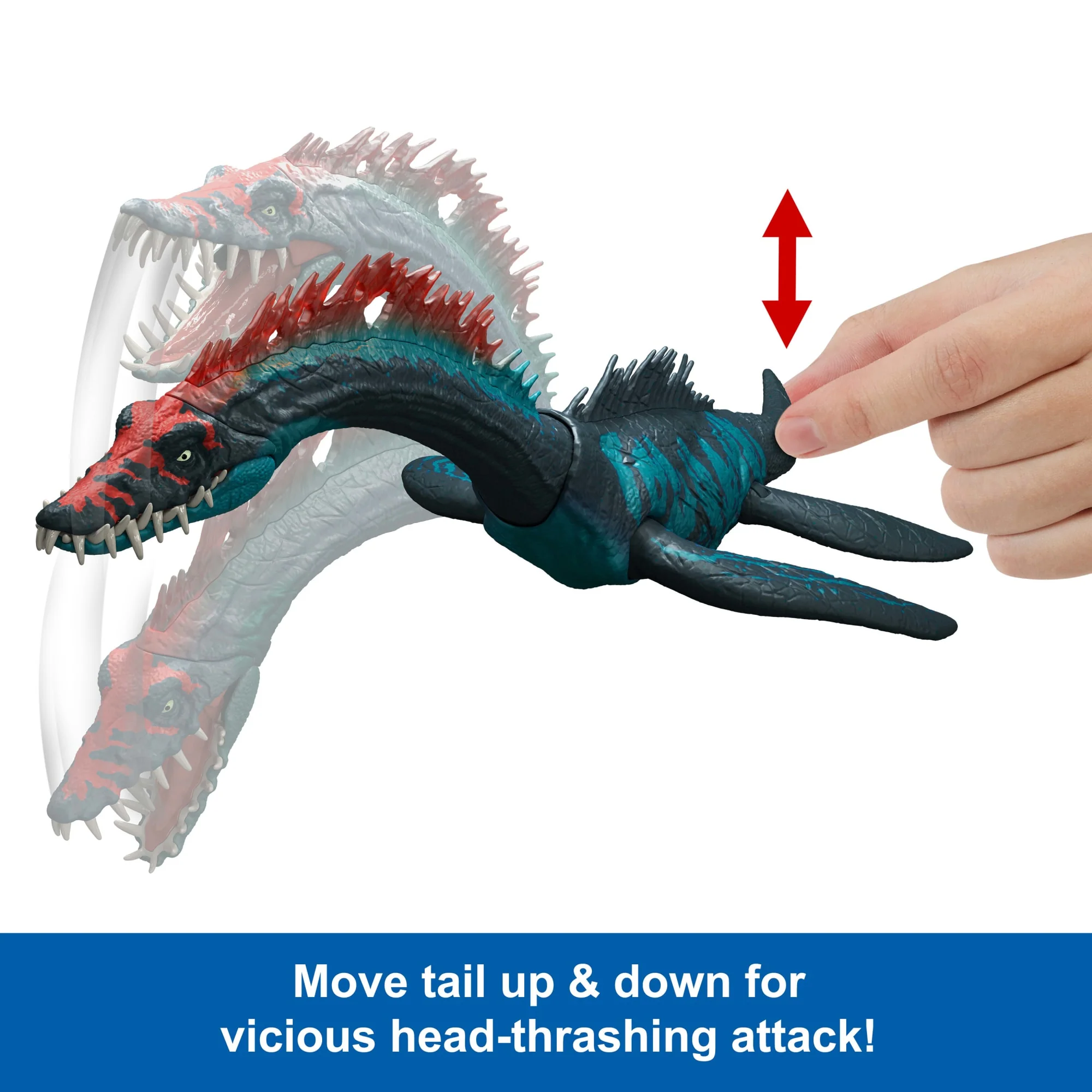 Jurassic World Gigantic Trackers Styxosaurus Dinosaur Action Figure, Large Species Attack, Chaos Theory