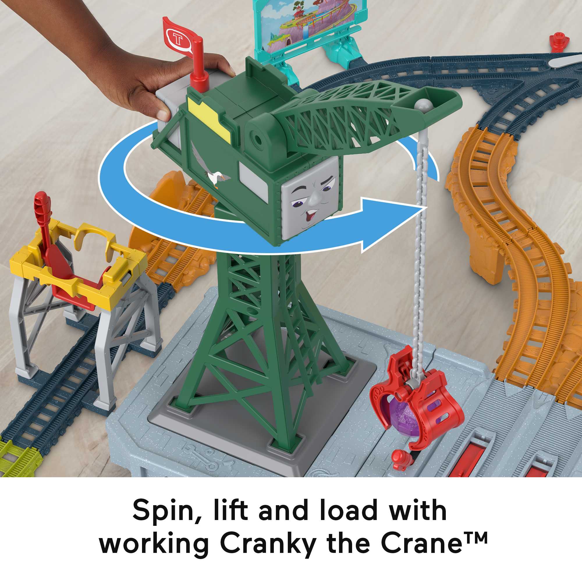 Thomas & Friends Talking Cranky Delivery Train Set With Songs Sounds & Phrases For Kids