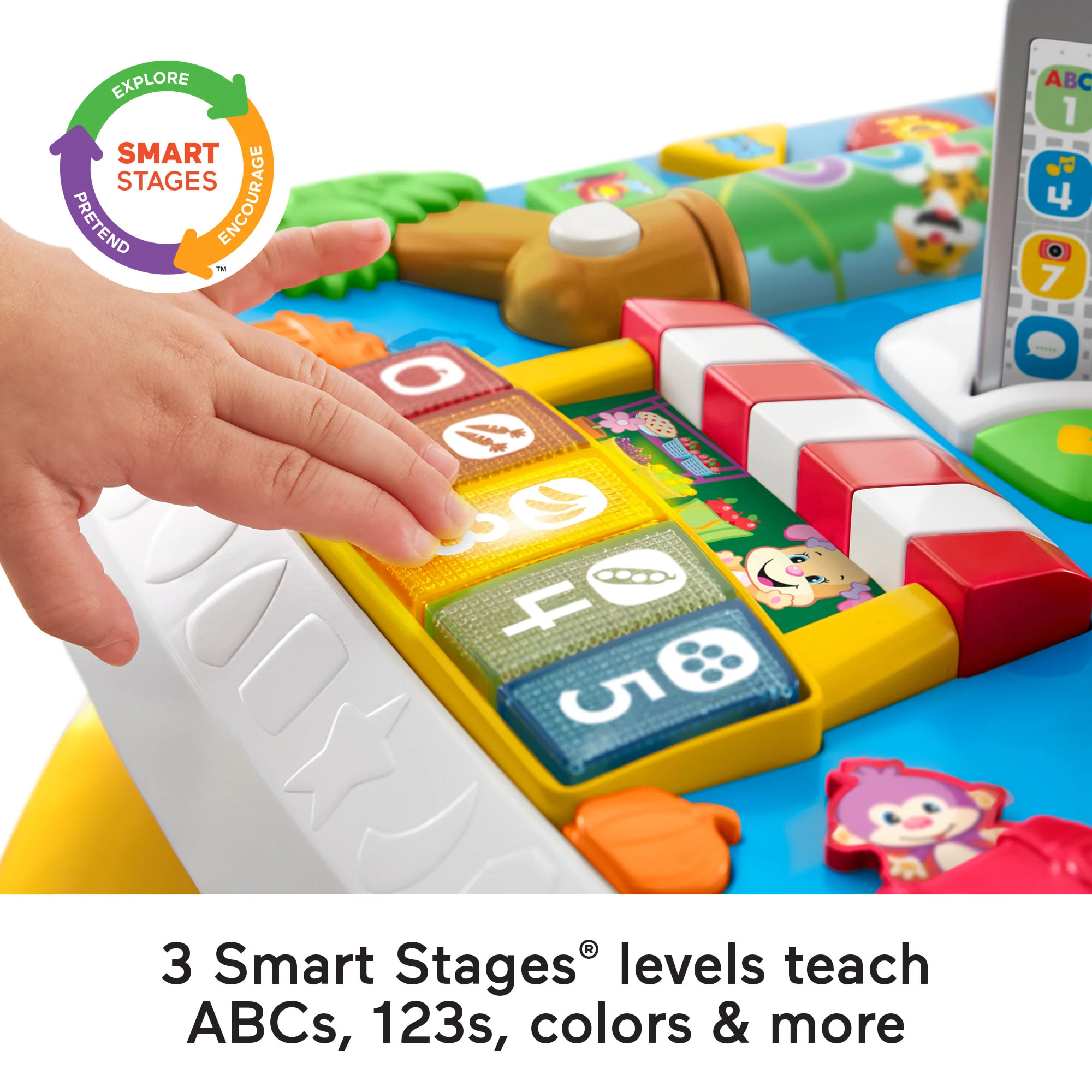 Fisher-Price Laugh & Learn Around the Town Learning Table Baby & Toddler Toy With Music & Lights