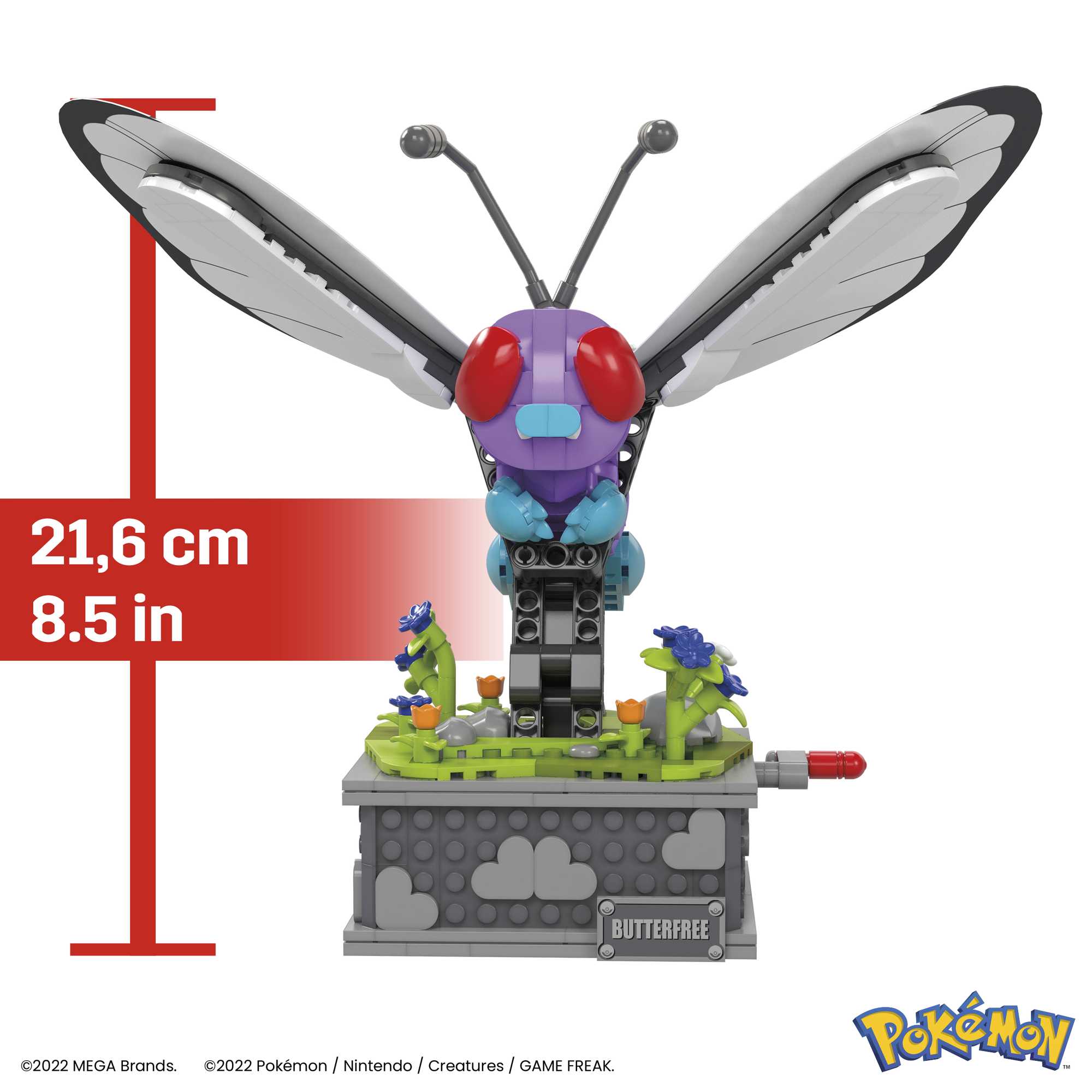 MEGA Pok��mon Motion Butterfree With Motion Brick Building Set For Collectors (605 Pcs)