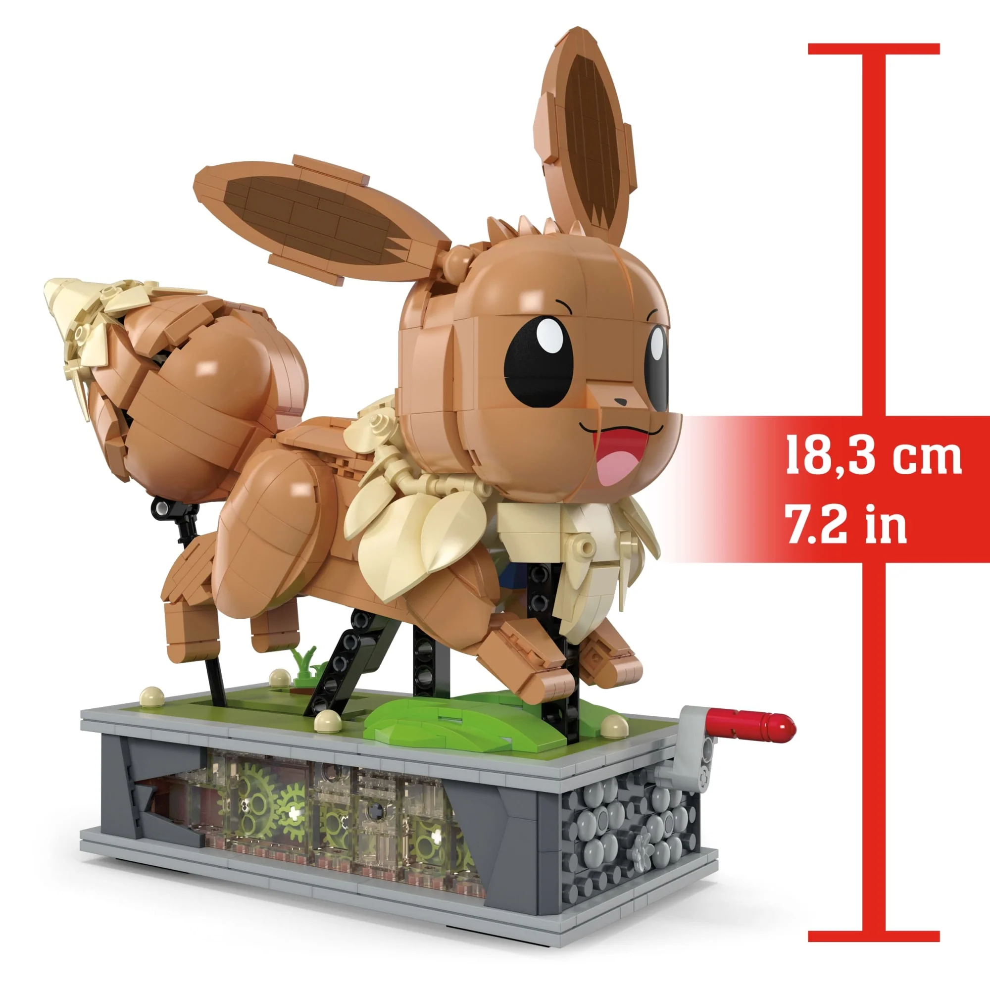 MEGA Pok��mon Motion Eevee Building Toy Kit (1366 Pieces) For Collectors